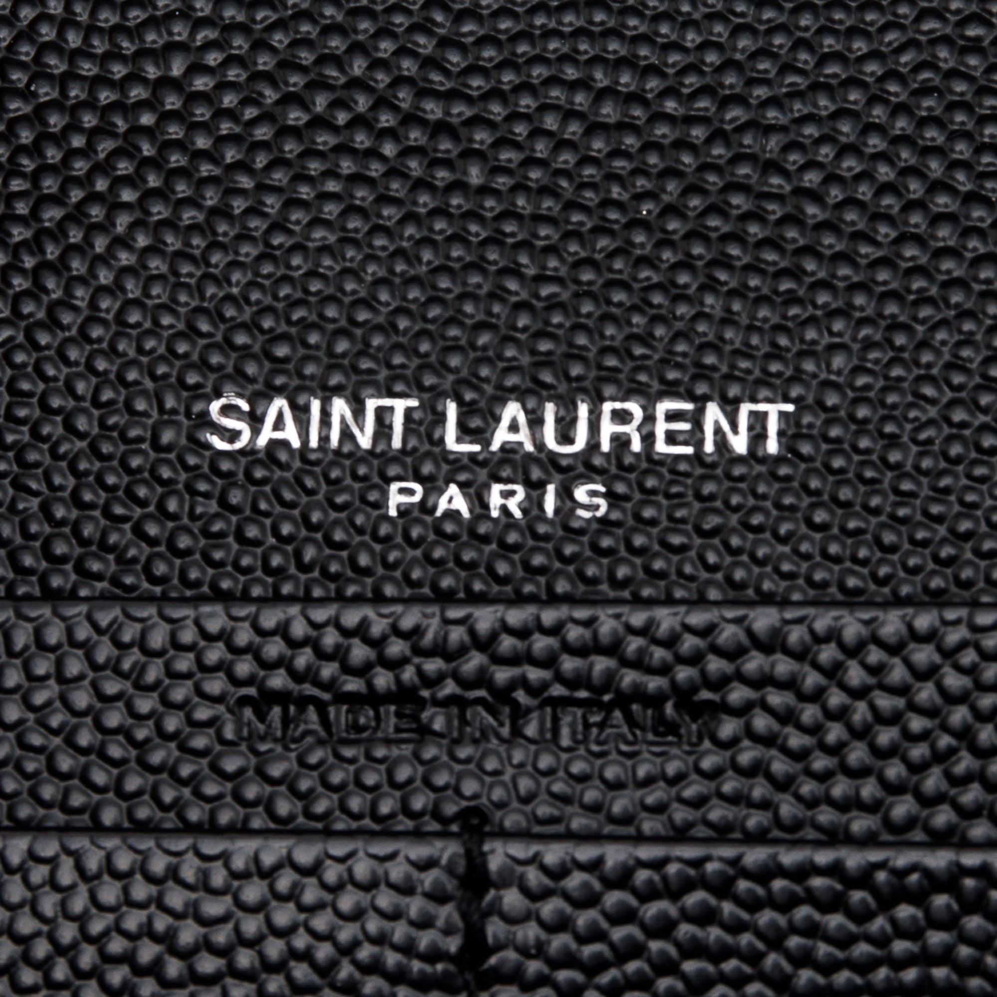 Saint Laurent 2022 Cassandre Matelasse Chain Wallet w/ Box