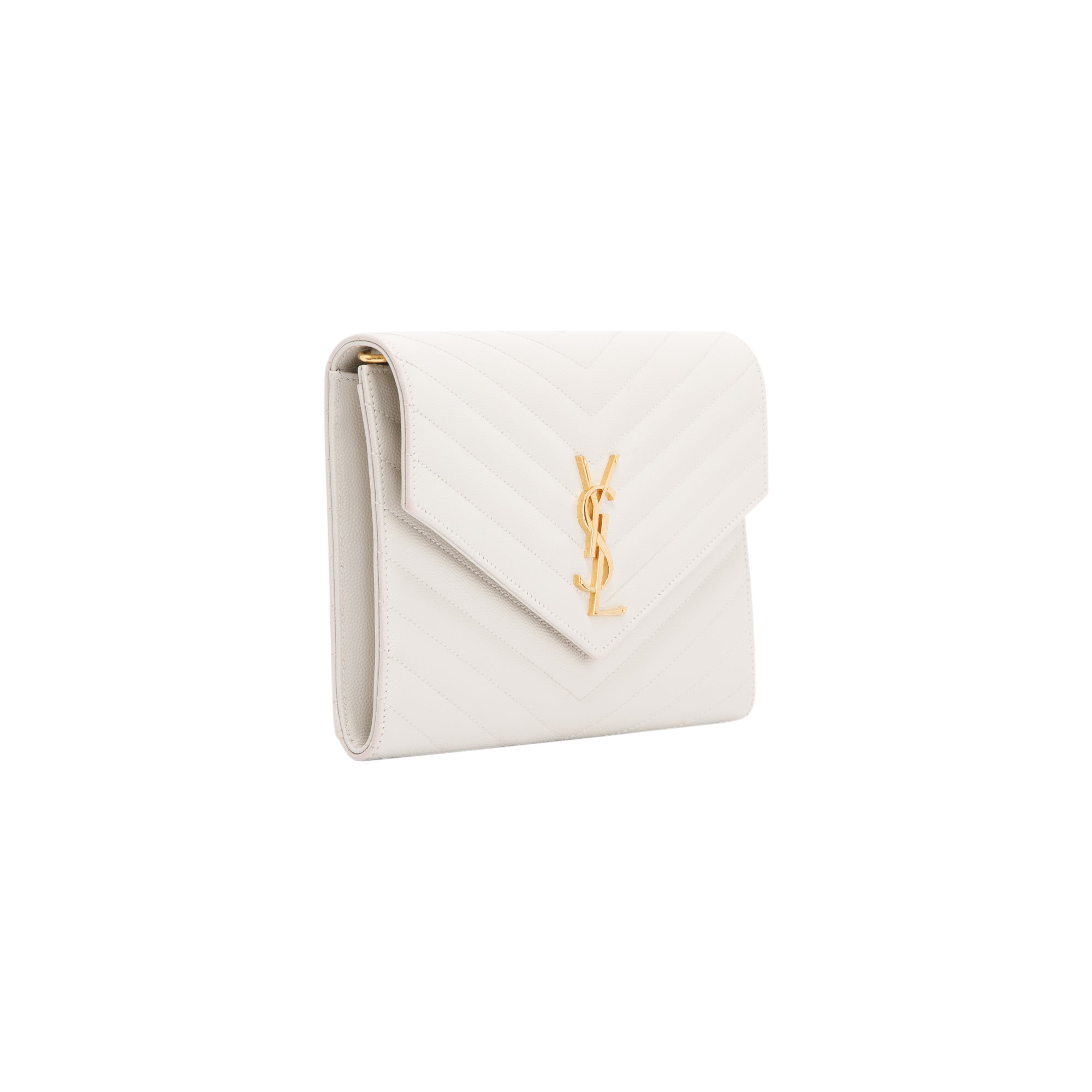 Saint Laurent 2022 Matelasse Cassandre Flap Pouch w/ Box