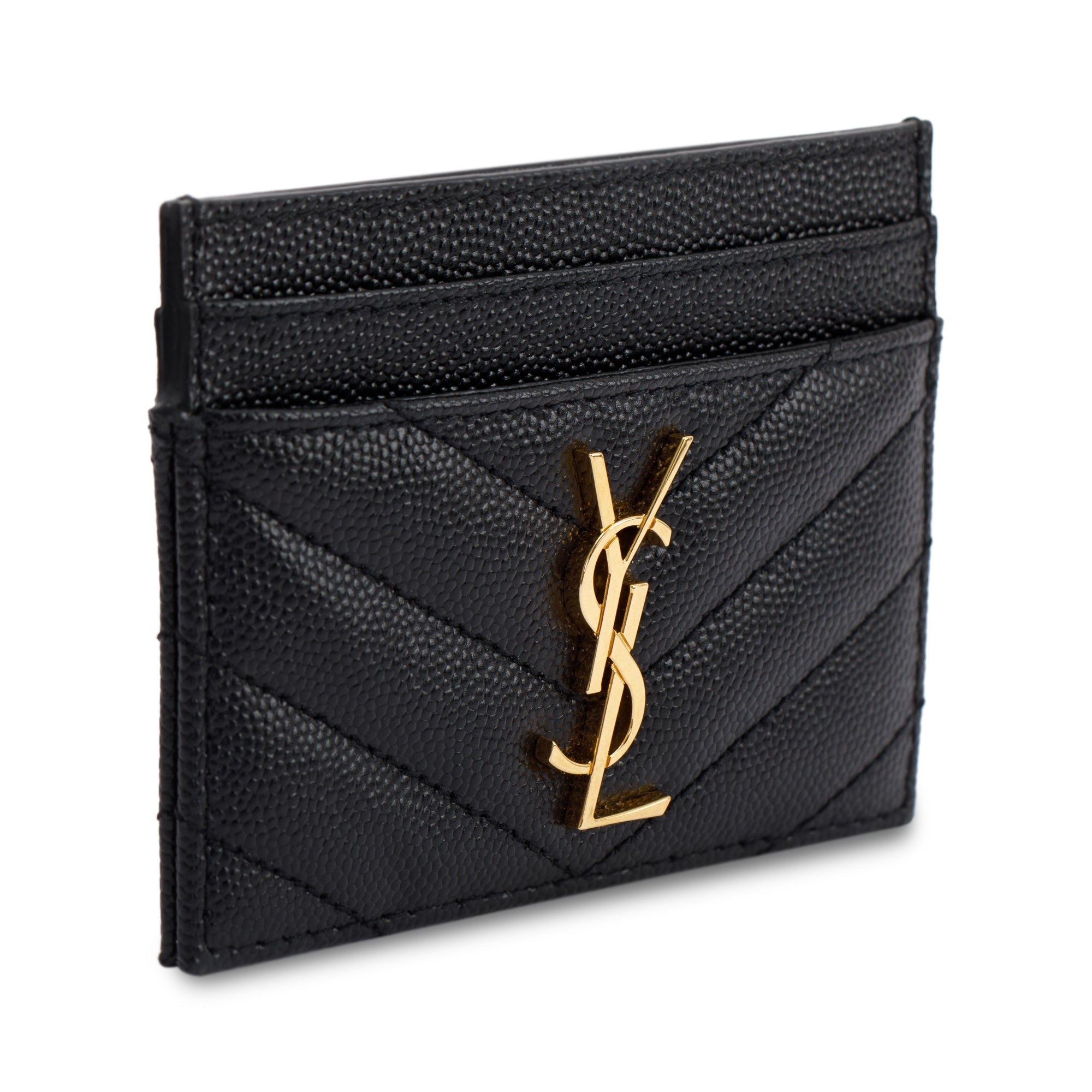 Saint Laurent 2022 Monogram Leather Card Holder