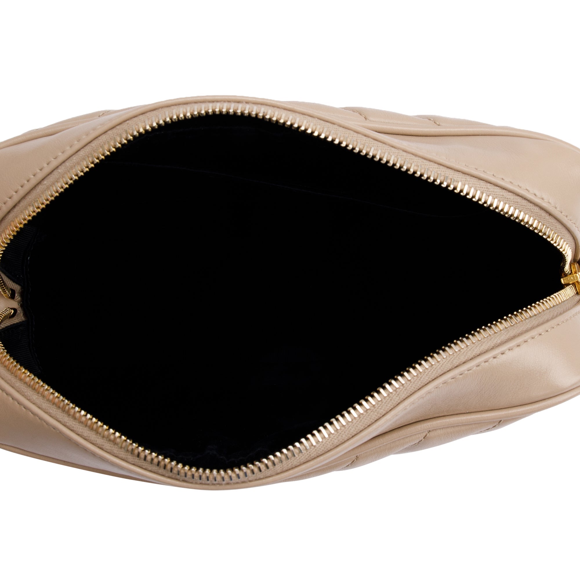 Saint Laurent 2022 Neutral Quilted Leather Lou Camera Bag