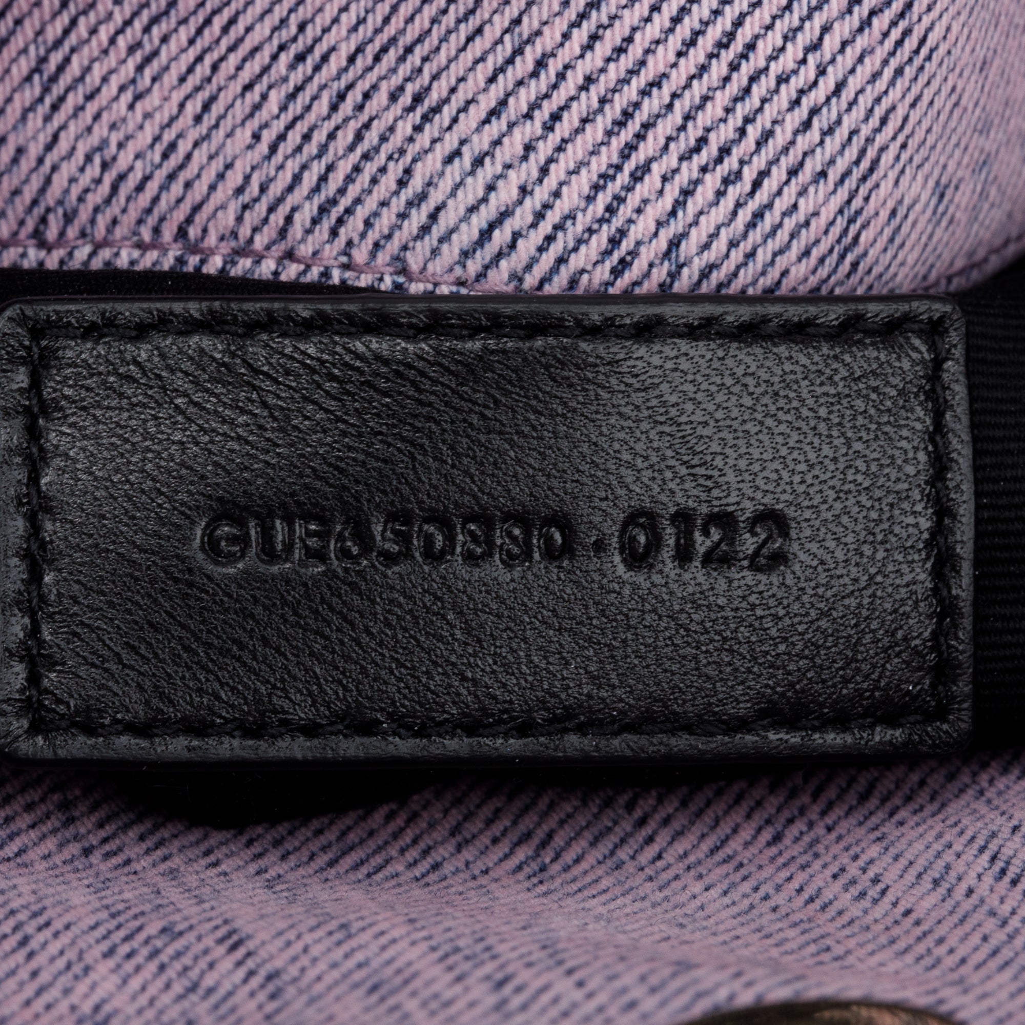 Saint Laurent 2022 Purple Denim Small Puffer Pouch w/ Card Case