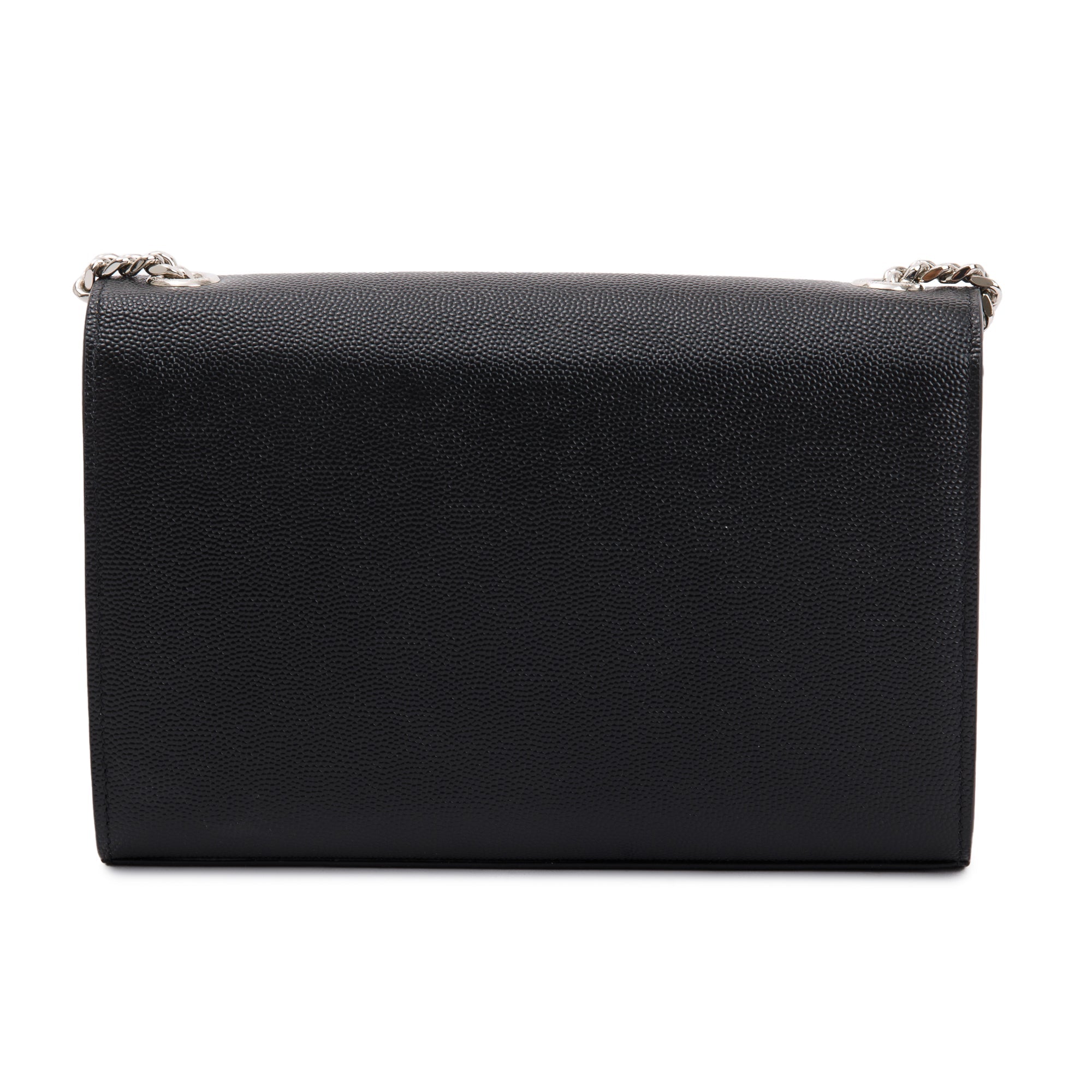 Saint Laurent 2023 Black Grain De Poudre Leather Small Kate Bag