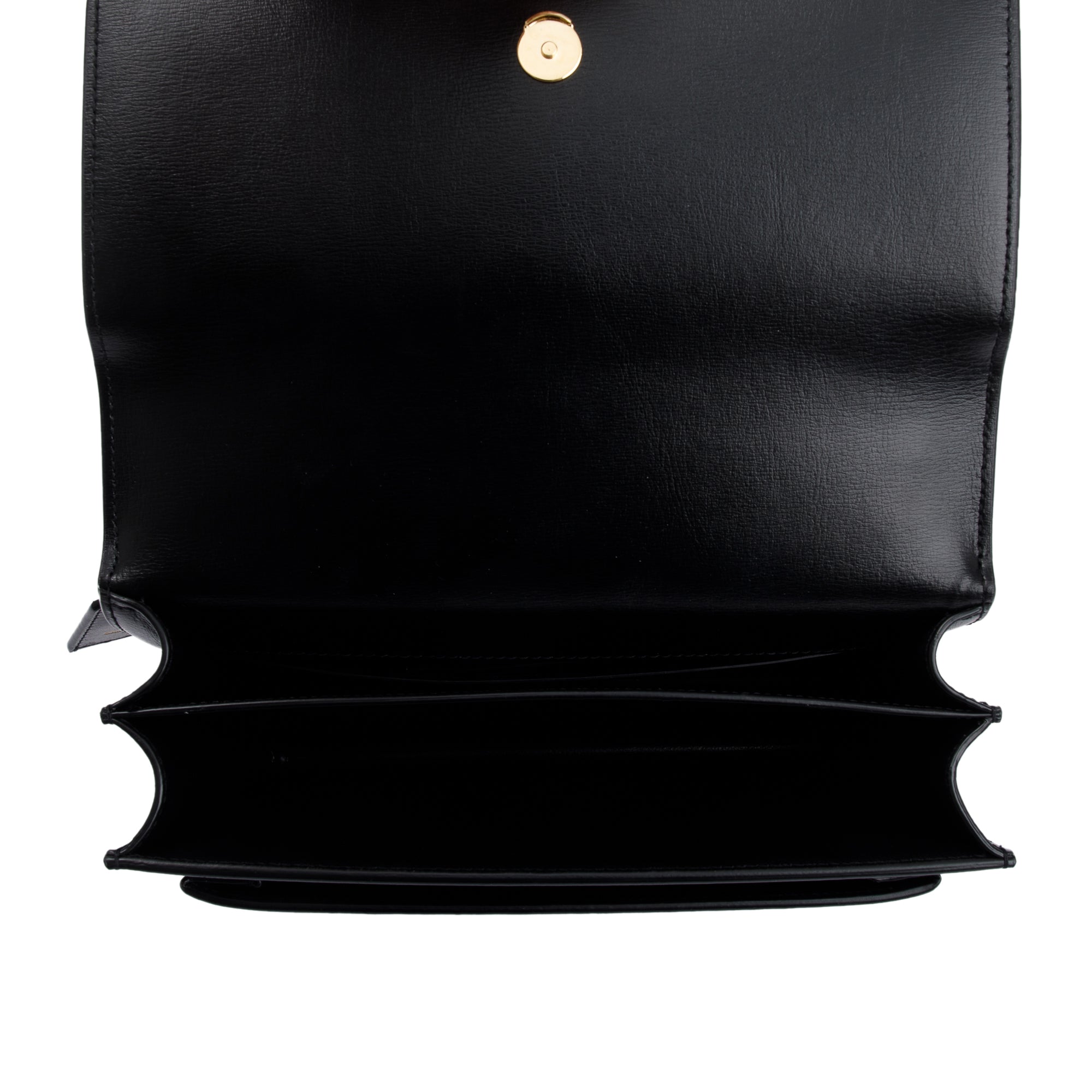 Saint Laurent 2023 Black Leather Medium Sunset Bag w/ Box & Receipt