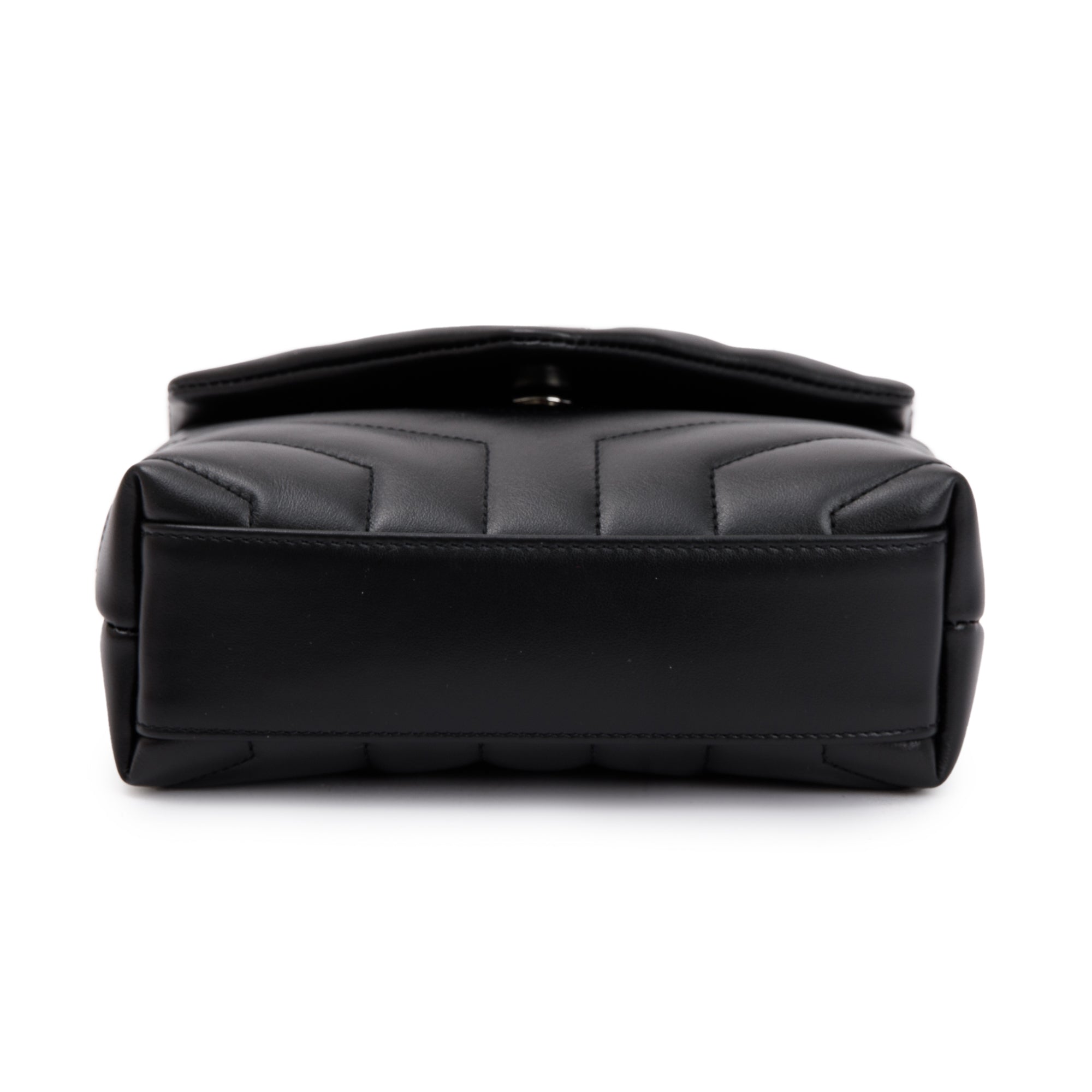 Saint Laurent 2023 Black Monogram Matelasse Toy Loulou Crossbody Bag w/ Box