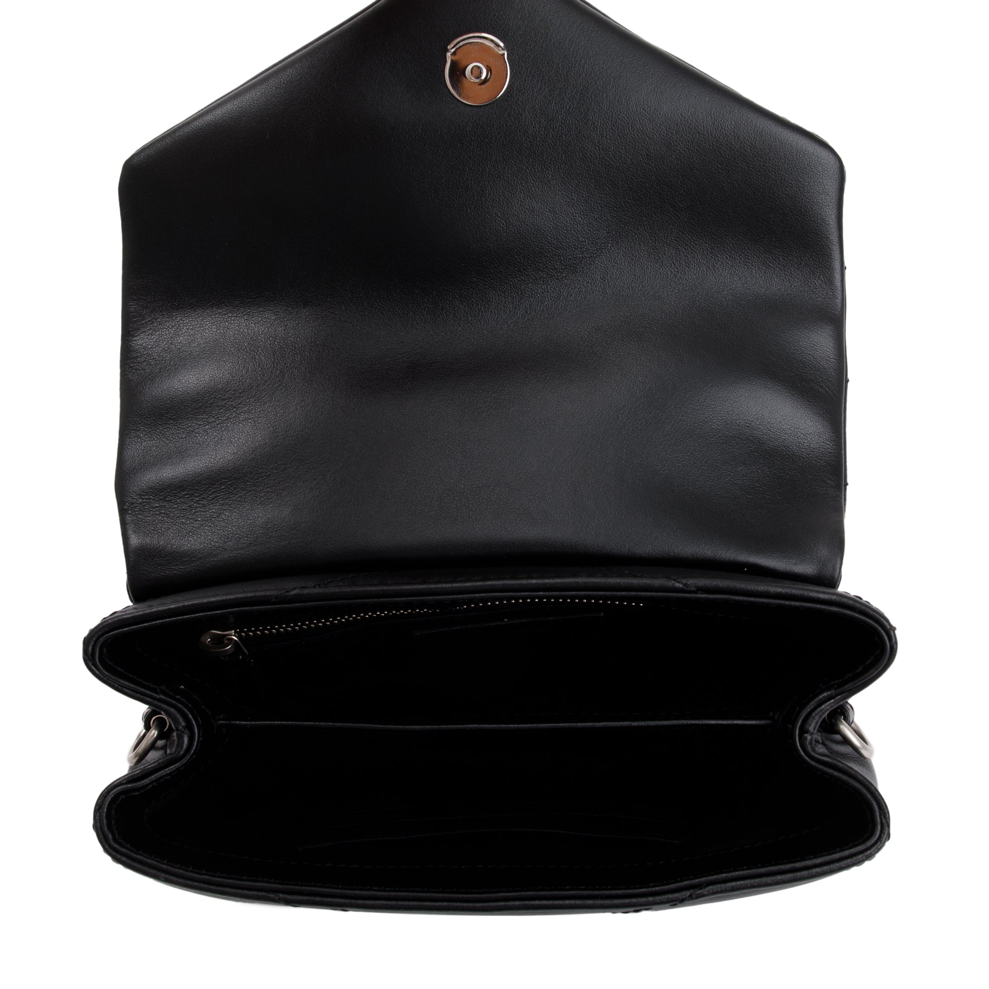 Saint Laurent 2023 Black Monogram Matelasse Toy Loulou Crossbody Bag w/ Box