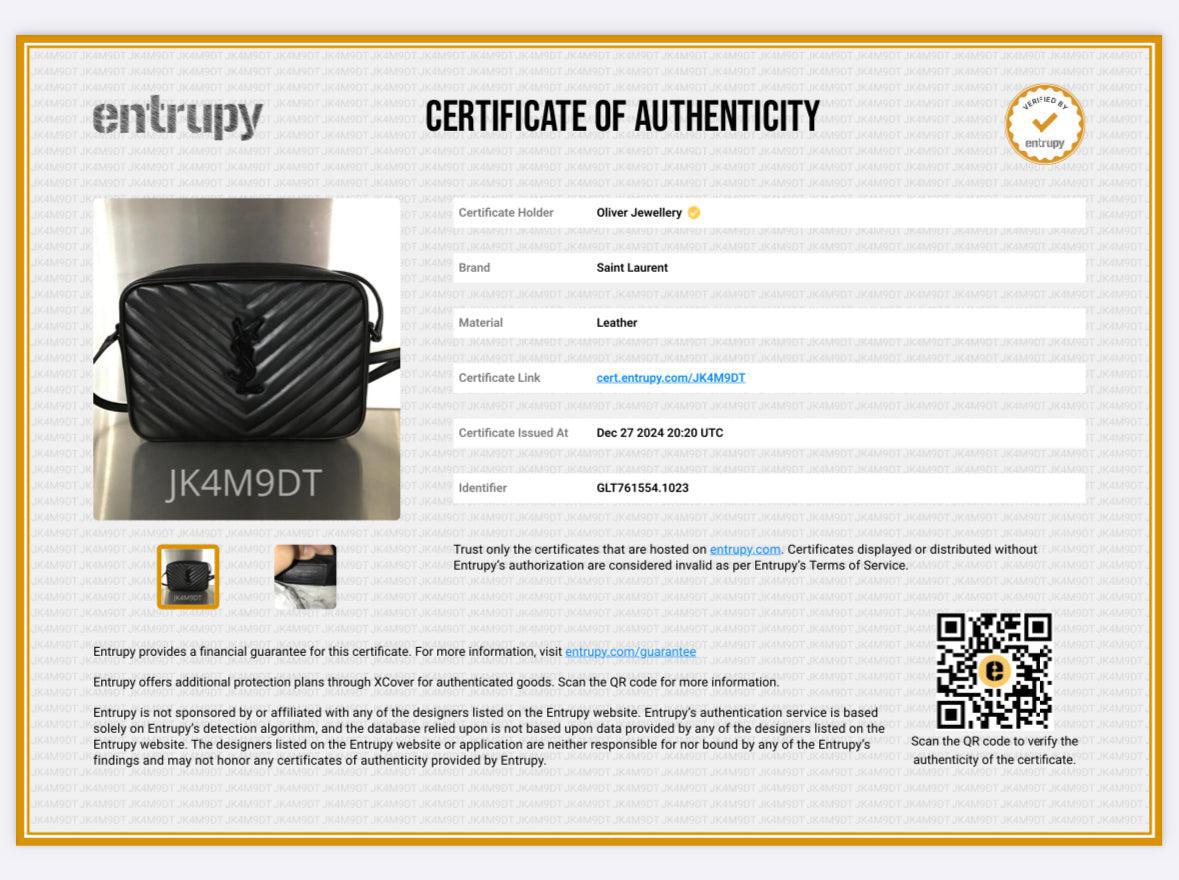 Saint Laurent 2023 So Black Quilted Leather Lou Camera Bag