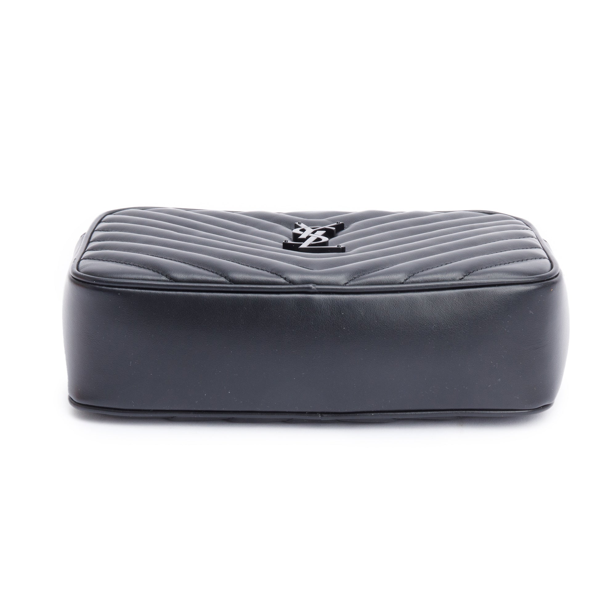 Saint Laurent 2023 So Black Quilted Leather Lou Camera Bag