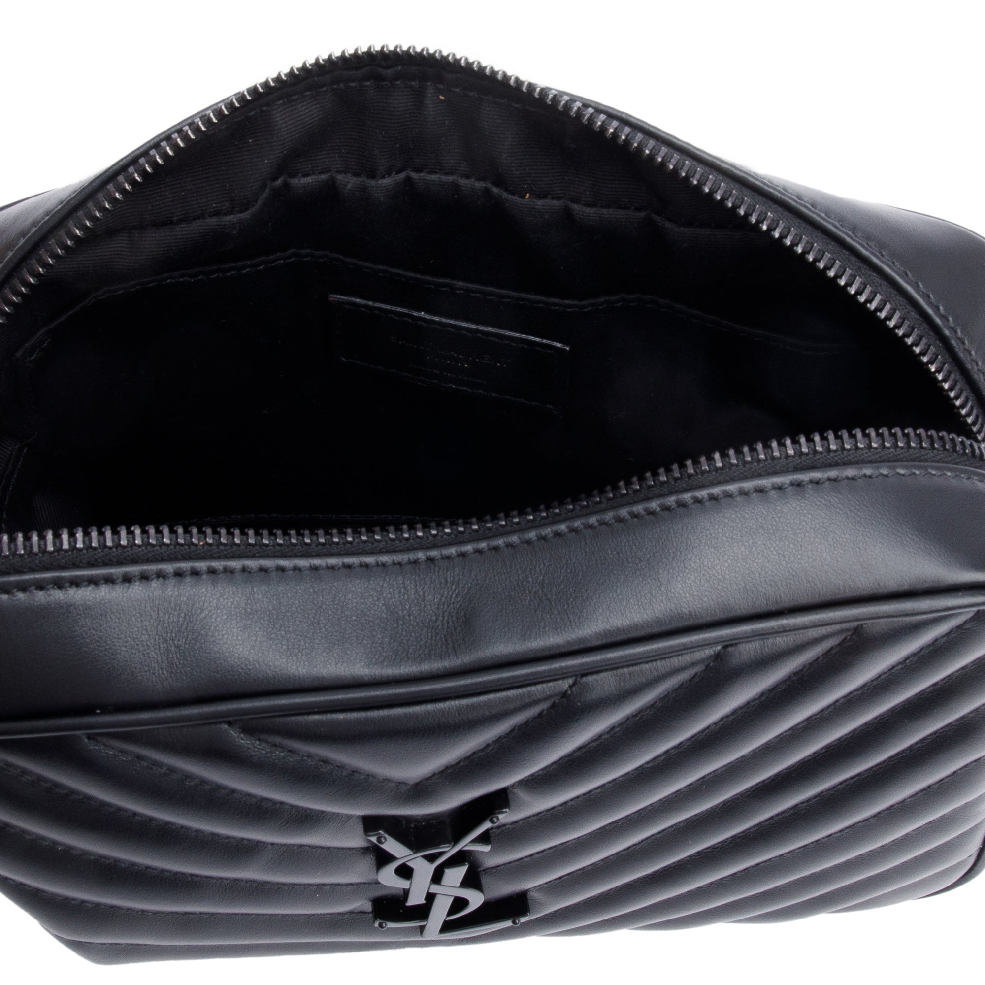 Saint Laurent 2023 So Black Quilted Leather Lou Camera Bag