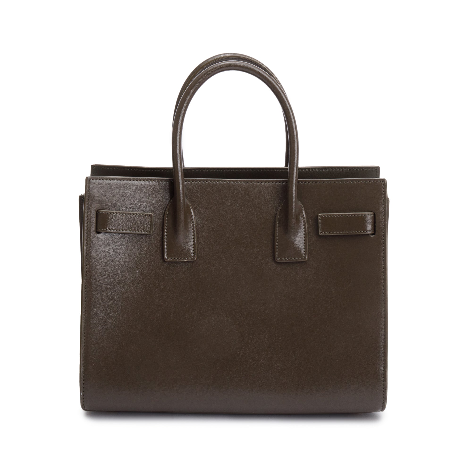 Saint Laurent 2024 Brown Smooth Leather Baby Sac De Jour w/ Strap