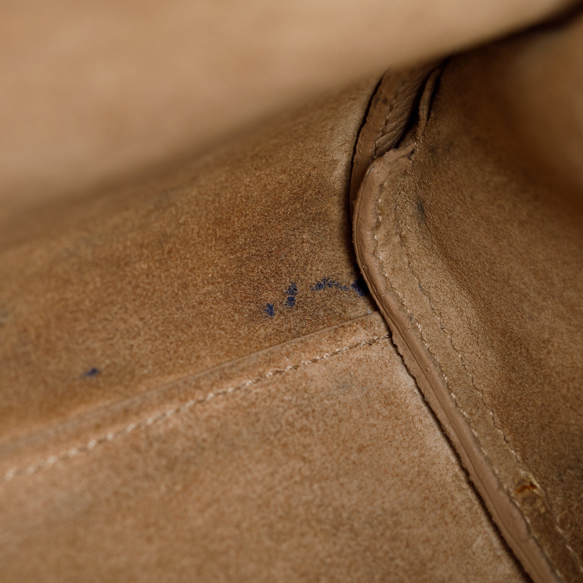 Saint Laurent Beige Grained Leather Nano Sac De Jour w/ Strap