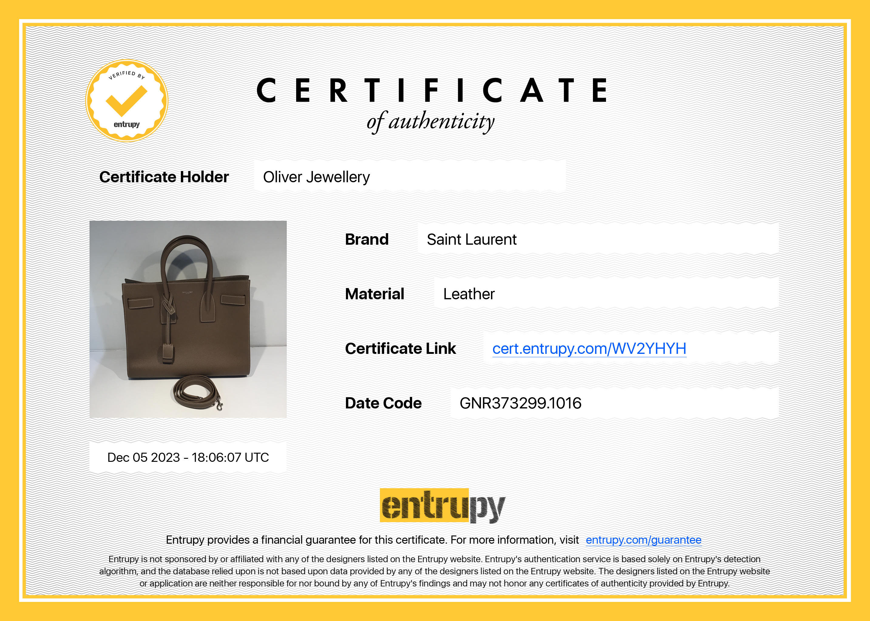 Saint Laurent Beige Grained Leather Small Sac De Jour w/ Strap & Pouch