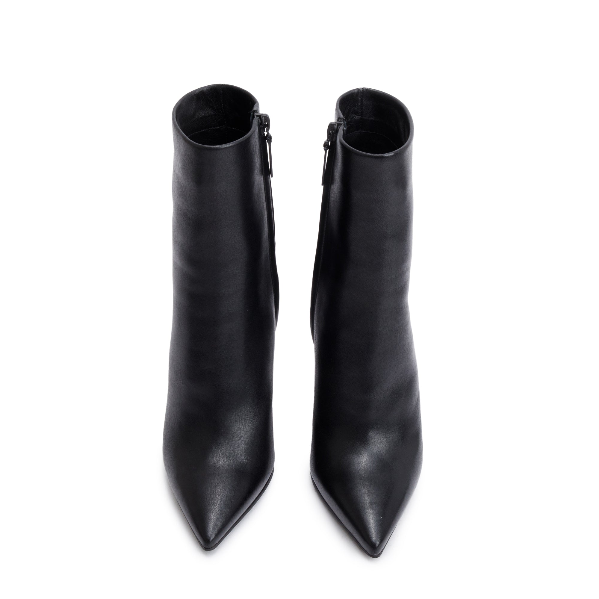 Saint Laurent Black Calf Leather Opyum Booties, Size 36 w/ Box & Receipt