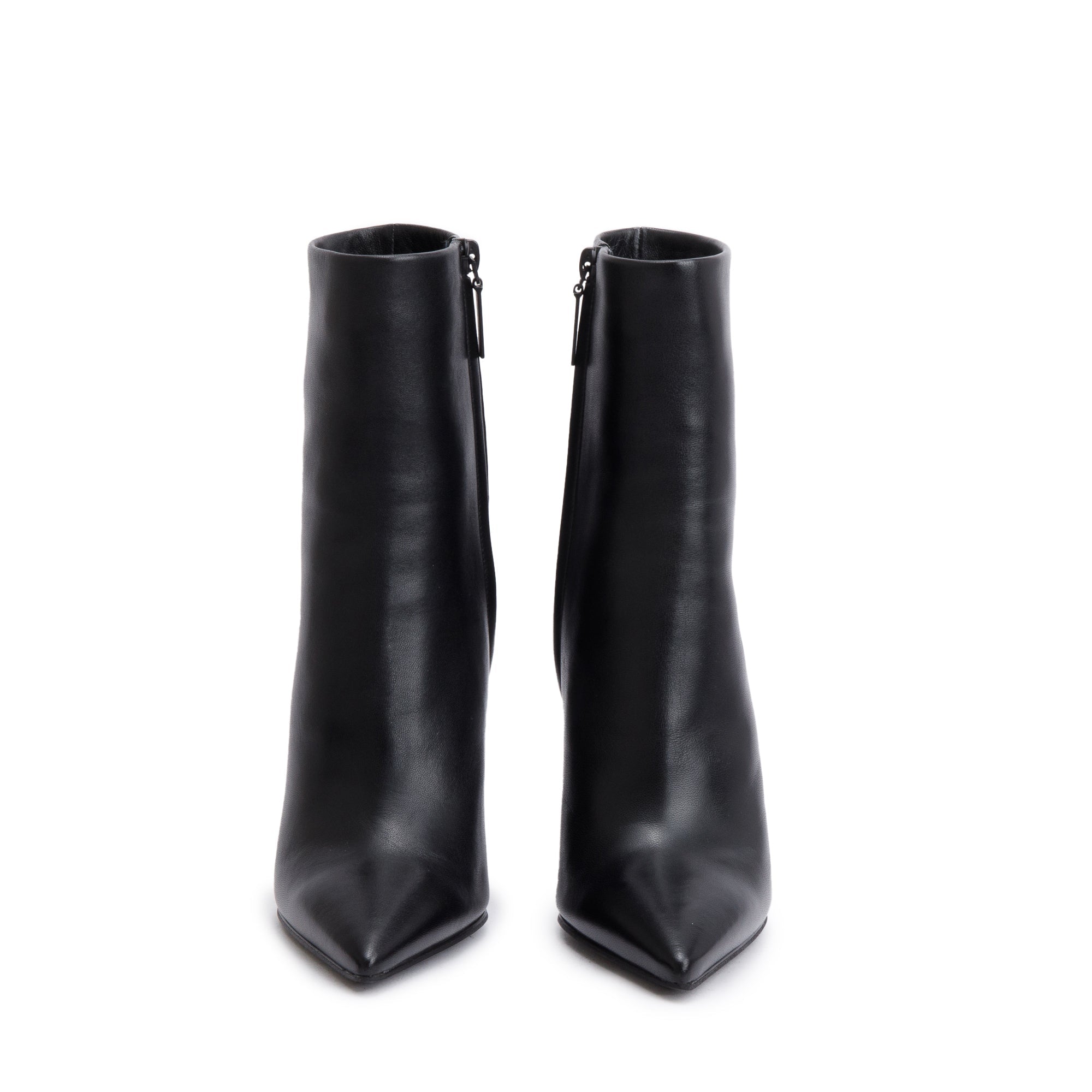 Saint Laurent Black Calf Leather Opyum Booties, Size 36 w/ Box & Receipt