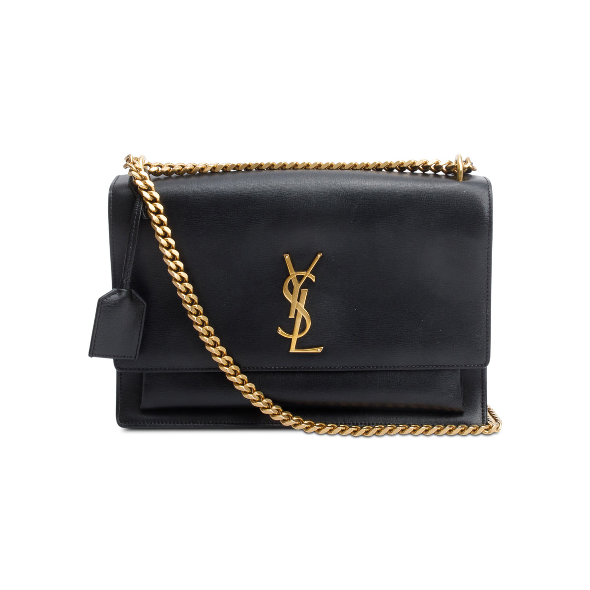 Saint Laurent Black Calf Leather Bos Taurus Shoulder Bag main image 1