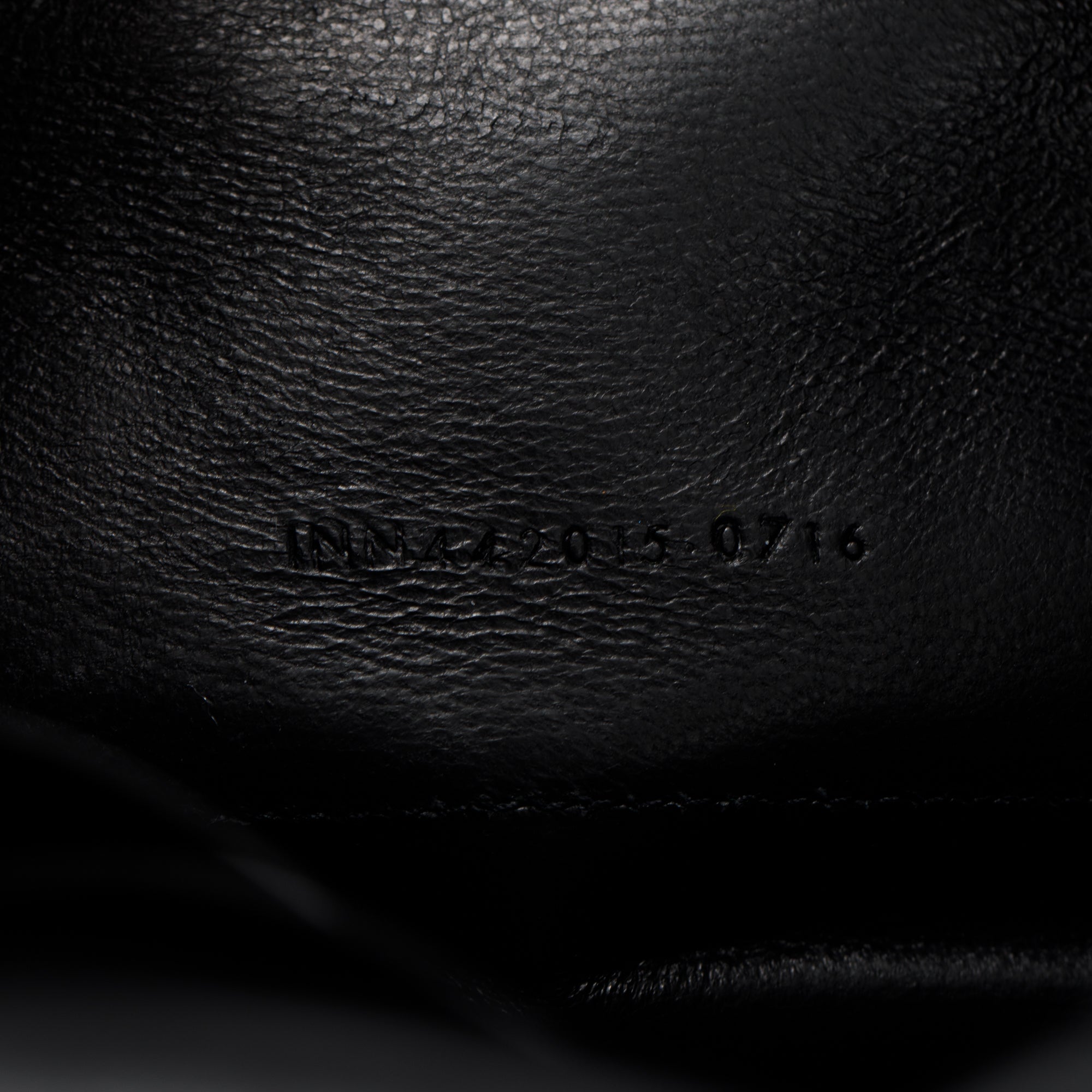 Saint Laurent Black Calfskin Leather Monogram Star Kate Chain Wallet