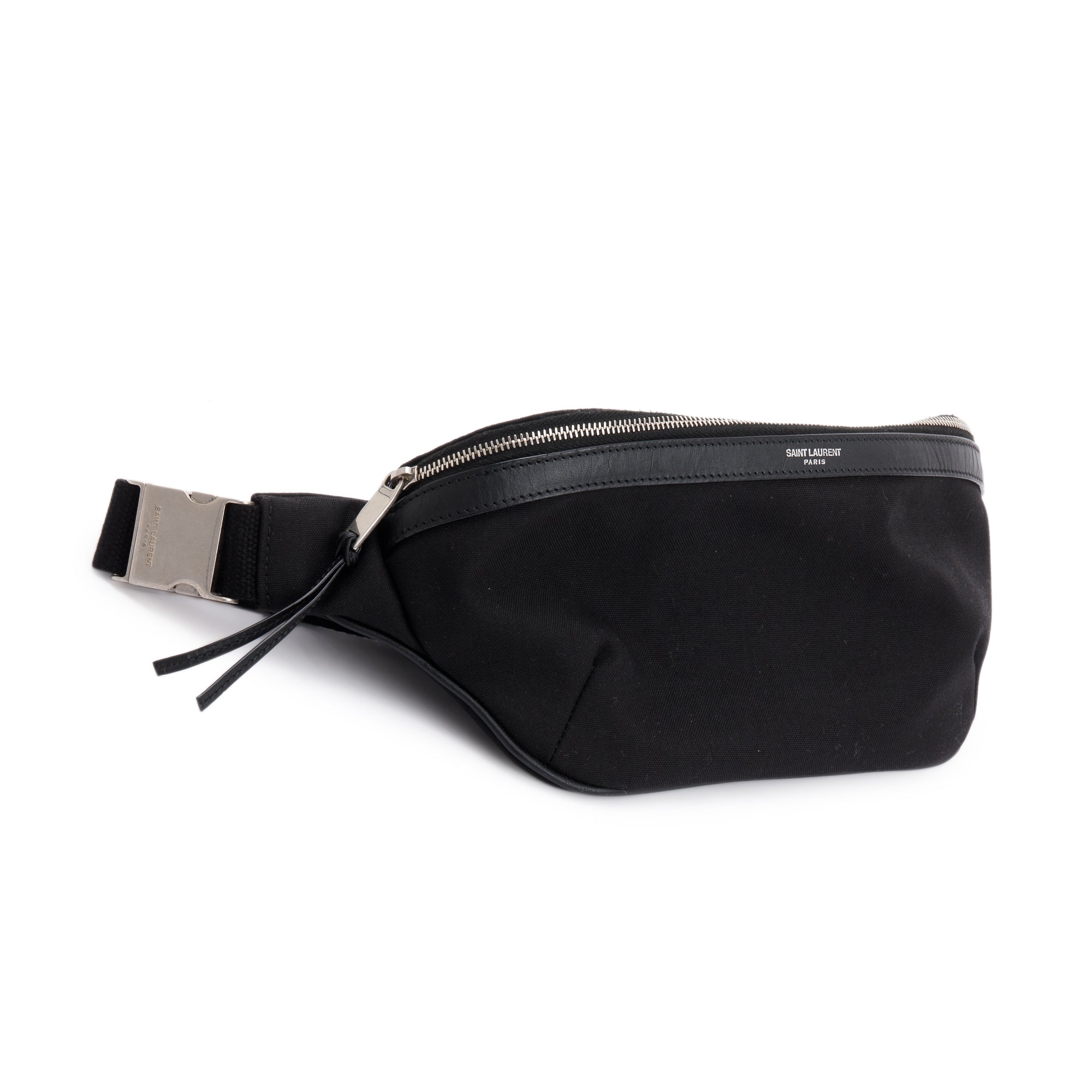 Saint Laurent Black Canvas Classic Crossbody Bag