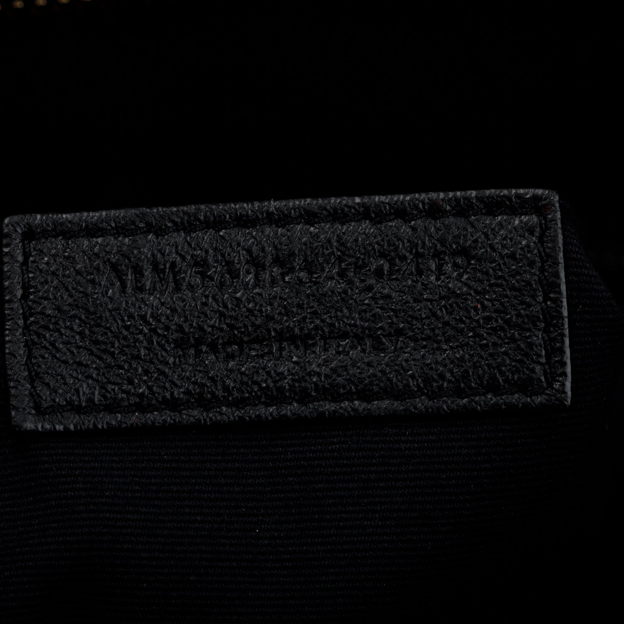 Saint Laurent Black Chevron Calfskin Leather Medium Tribeca Shopping Tote