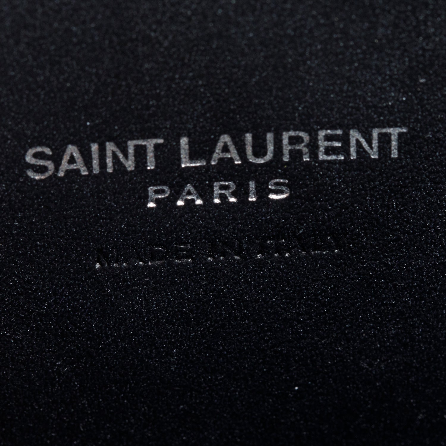 Saint Laurent Black Crocodile Embossed Leather Baby Sac De Jour w/ Strap & Pouch