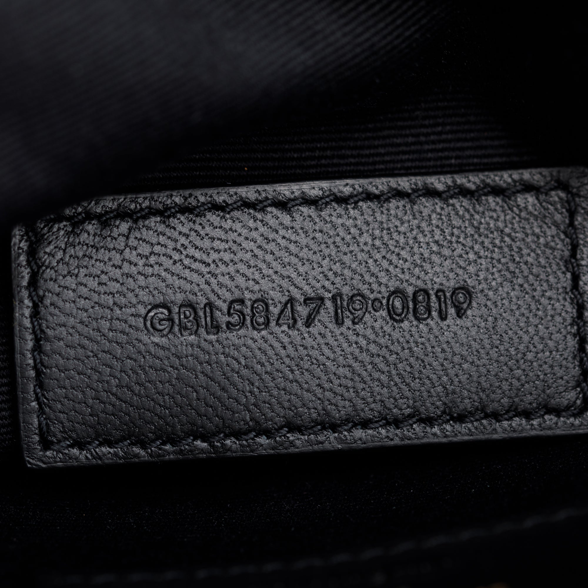 Saint Laurent Black Grain De Poudre Leather Cassandre Matelasse Large Zipped Pouch w/ Stap & Box