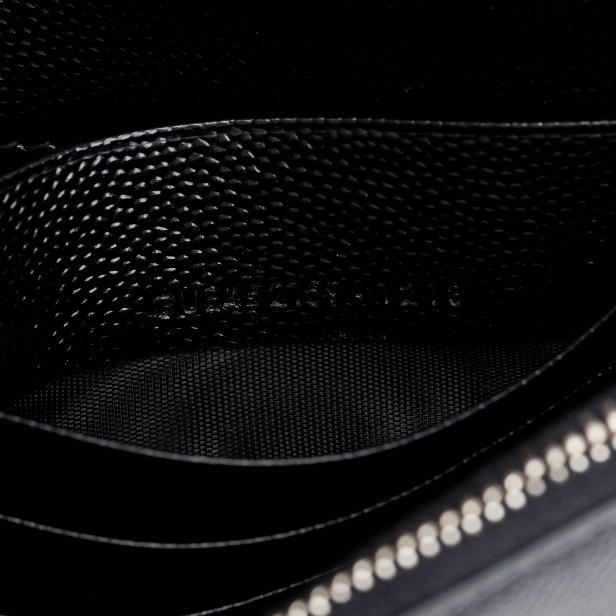 Saint Laurent Black Grain De Poudre Leather Kate Tassel Wallet on Chain