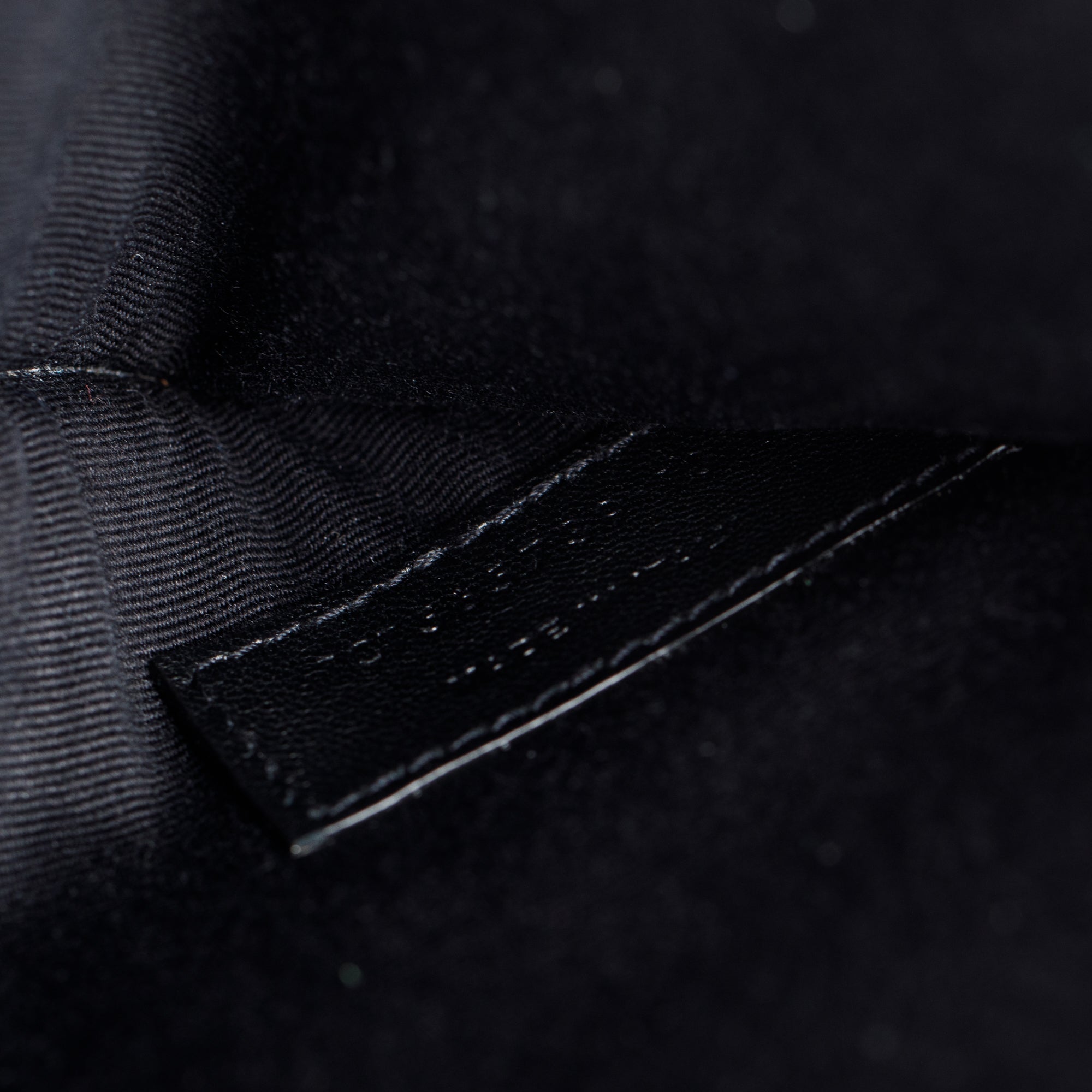 Saint Laurent Black Grain De Poudre Leather Uptown Pouch