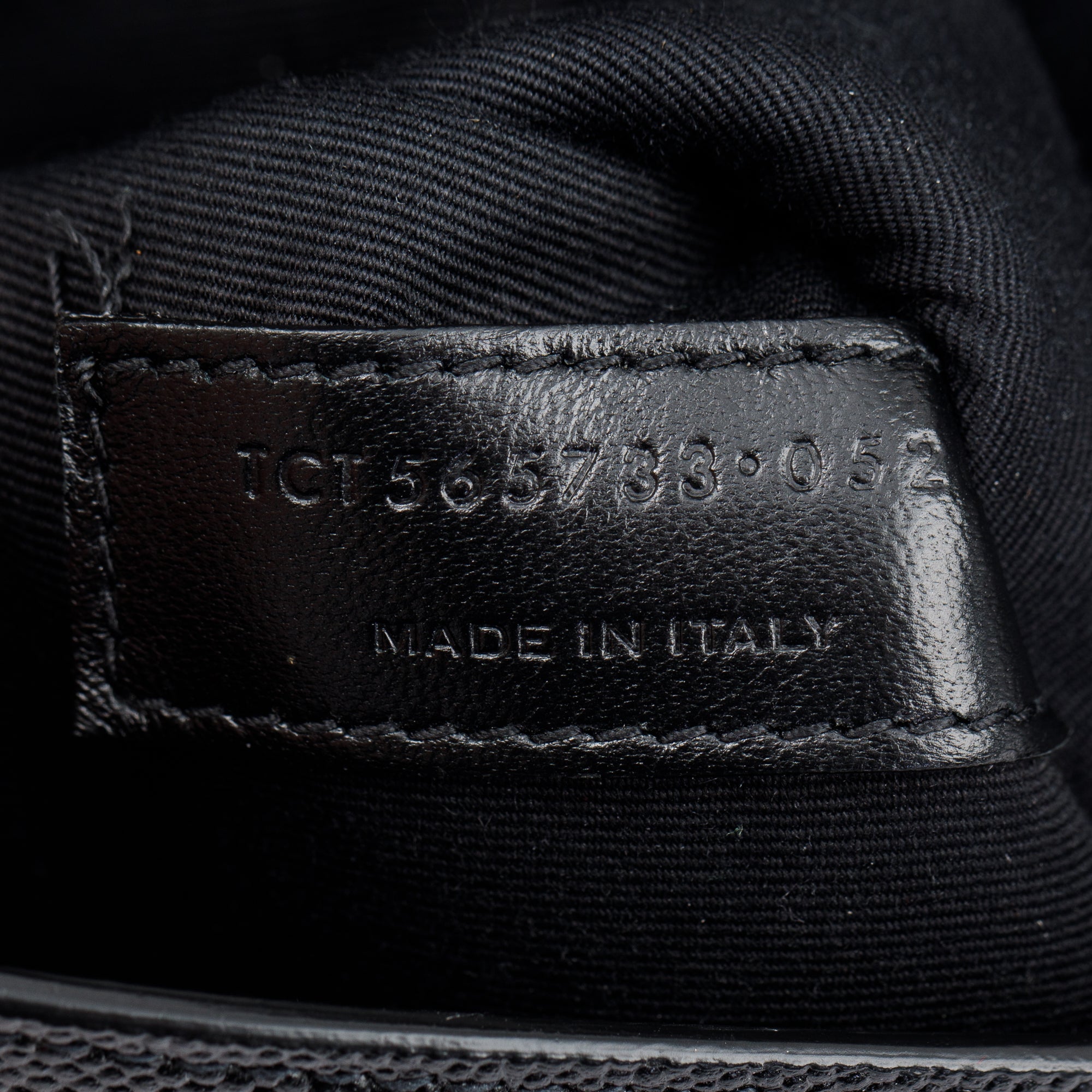 Saint Laurent Black Grain de Poudre Monogram Uptown Baby Pouch w/ Box