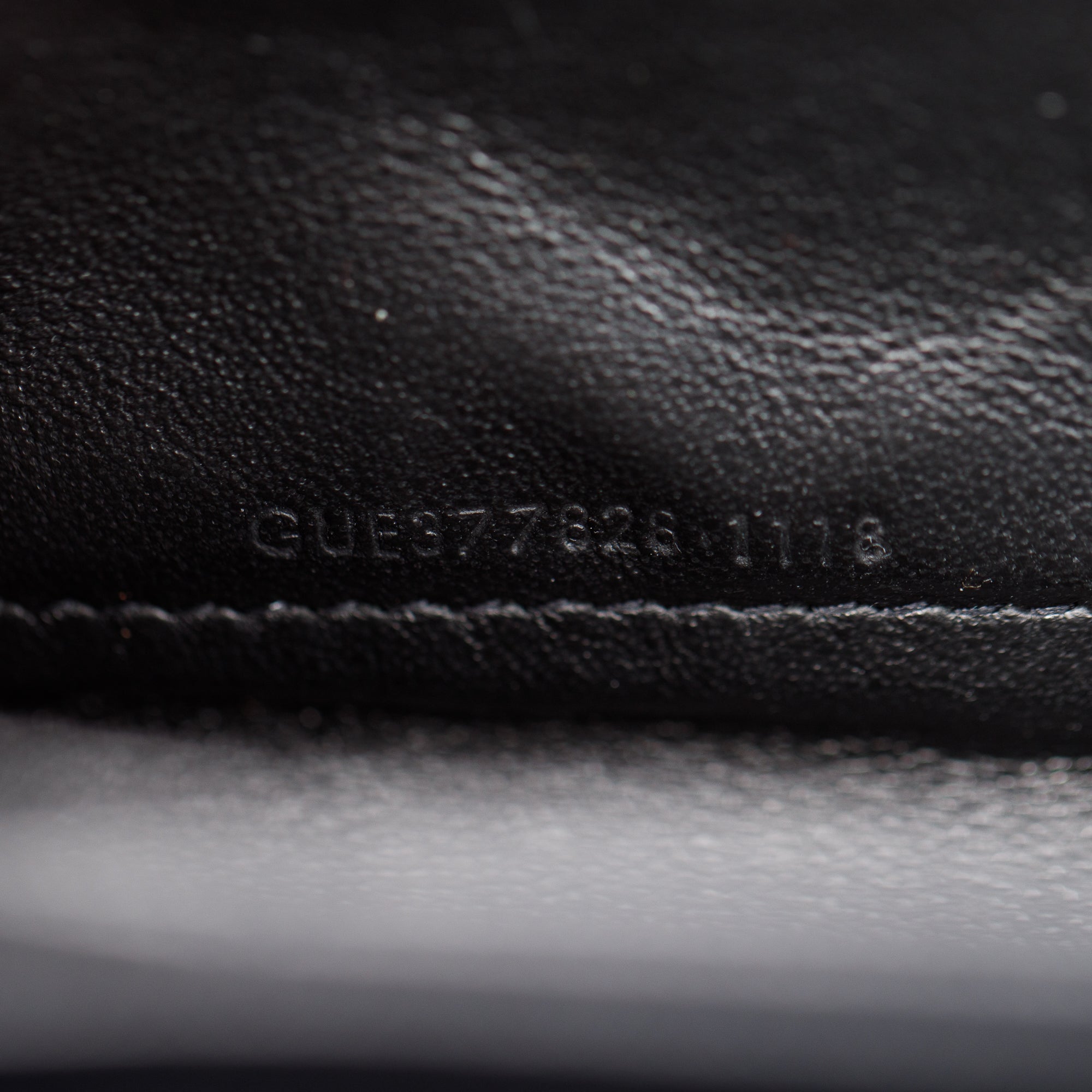 Saint Laurent Black Grained De Poudre Cassandre Matelasse Chain Wallet