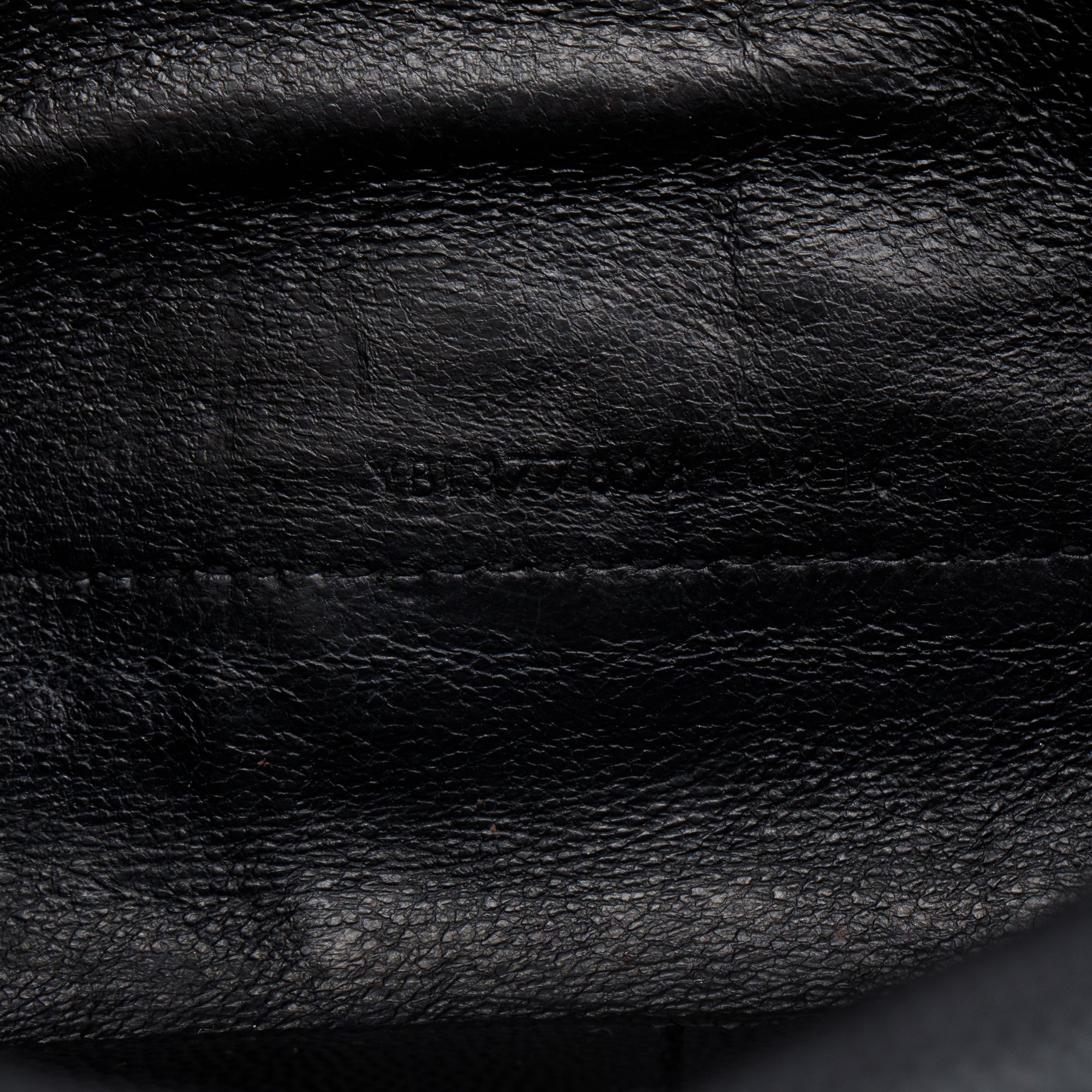 Saint Laurent Black Grained De Poudre White Contrast Trim Cassandre Matelasse Chain Wallet