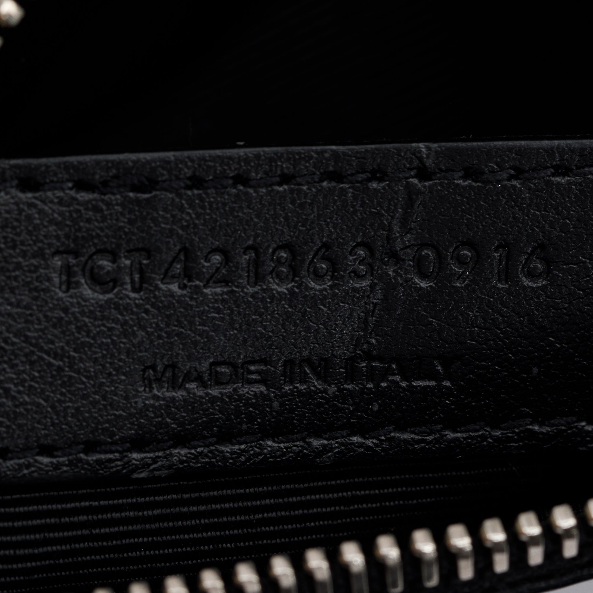 Saint Laurent Black Grained Leather Baby Sac De Jour