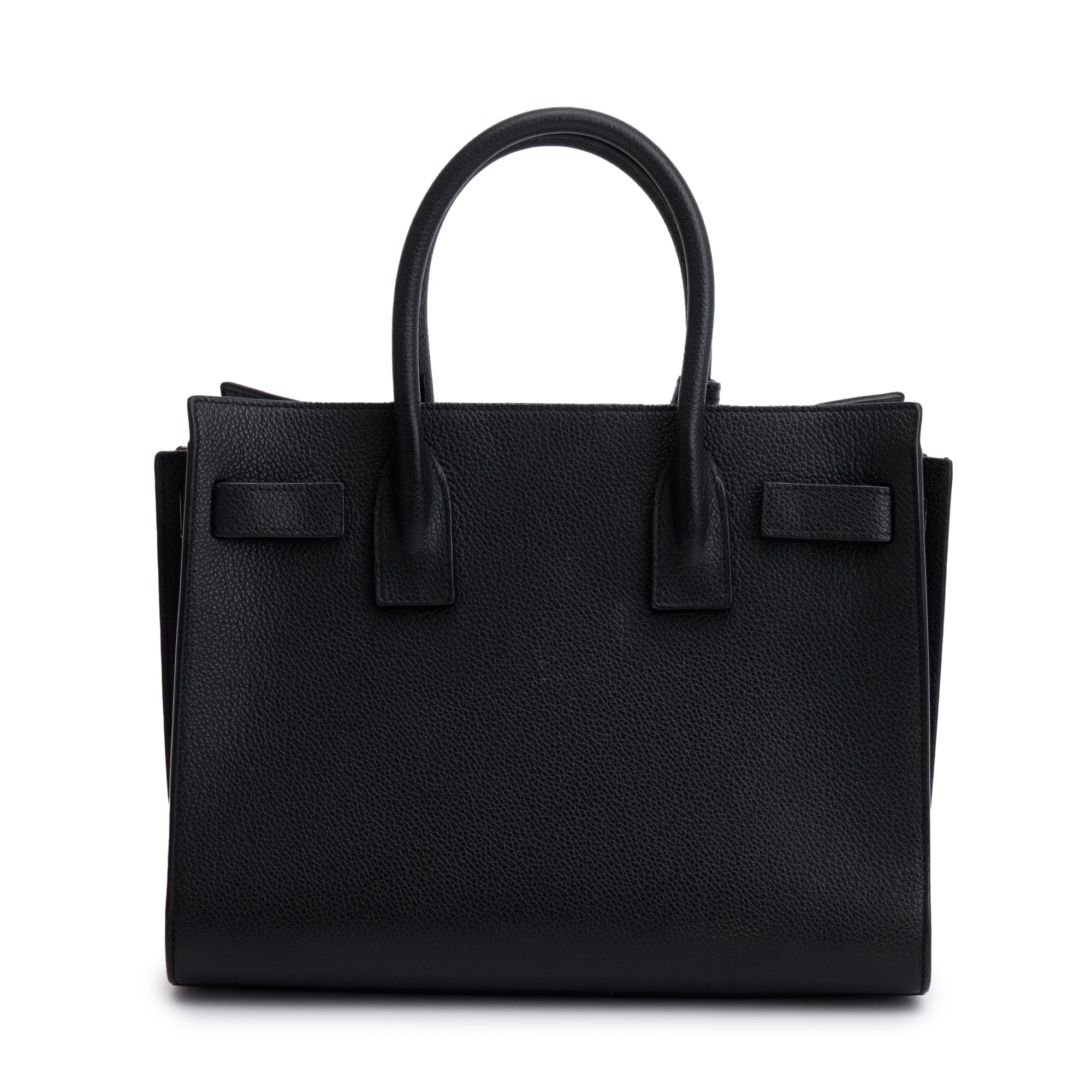 Saint Laurent Black Grained Leather Baby Sac De Jour