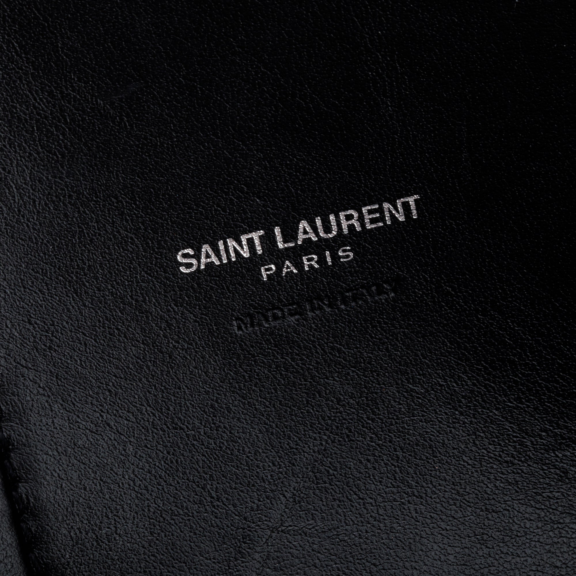 Saint Laurent Black Grained Leather Small Sac De Jour w/ Strap