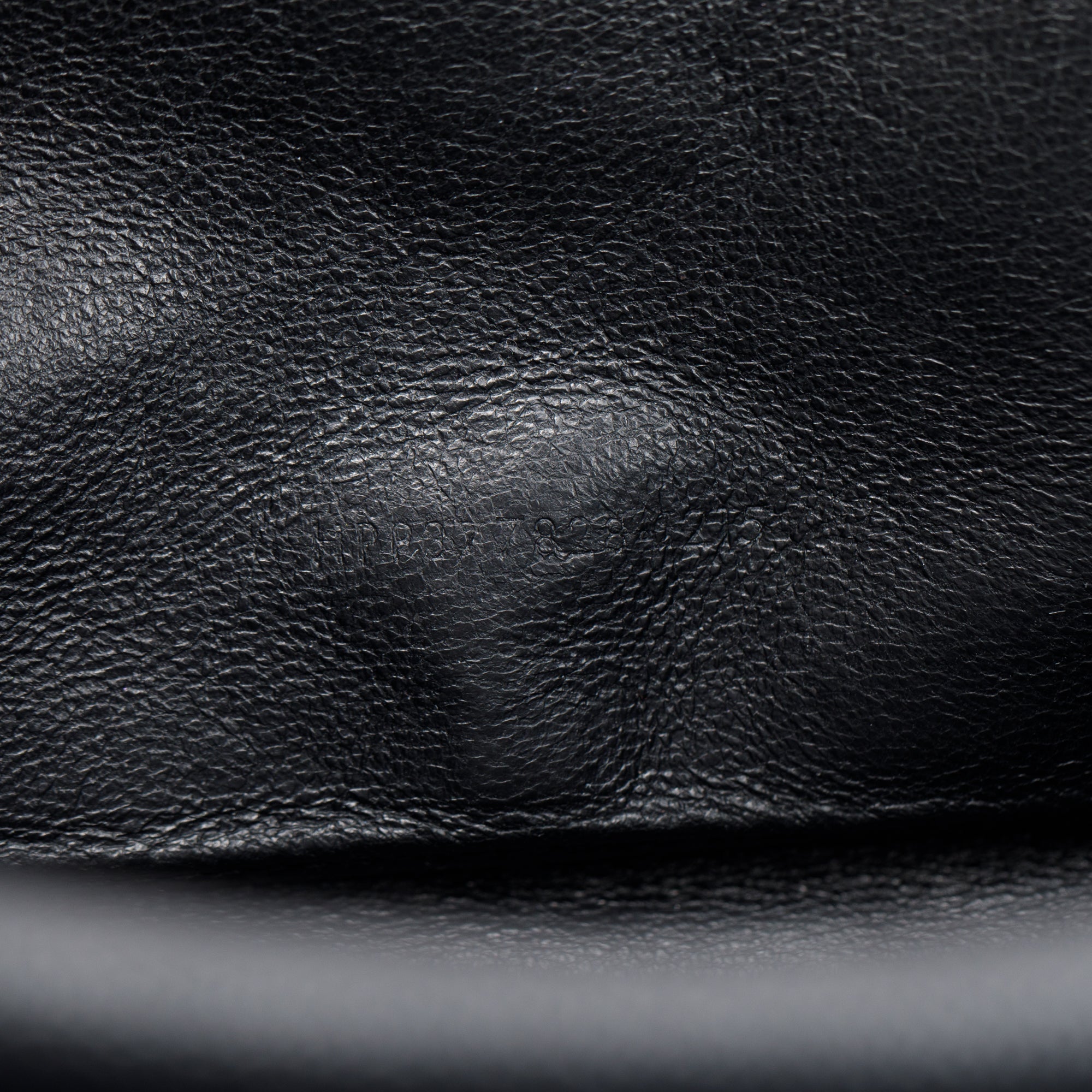 Saint Laurent Black Grained de Poudre Cassandre Matelasse Chain Wallet