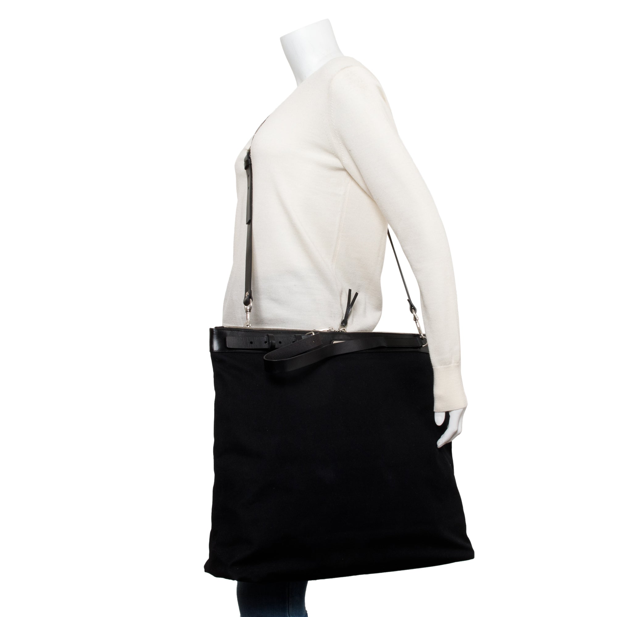 Saint Laurent Black Large ID Convertible Bag