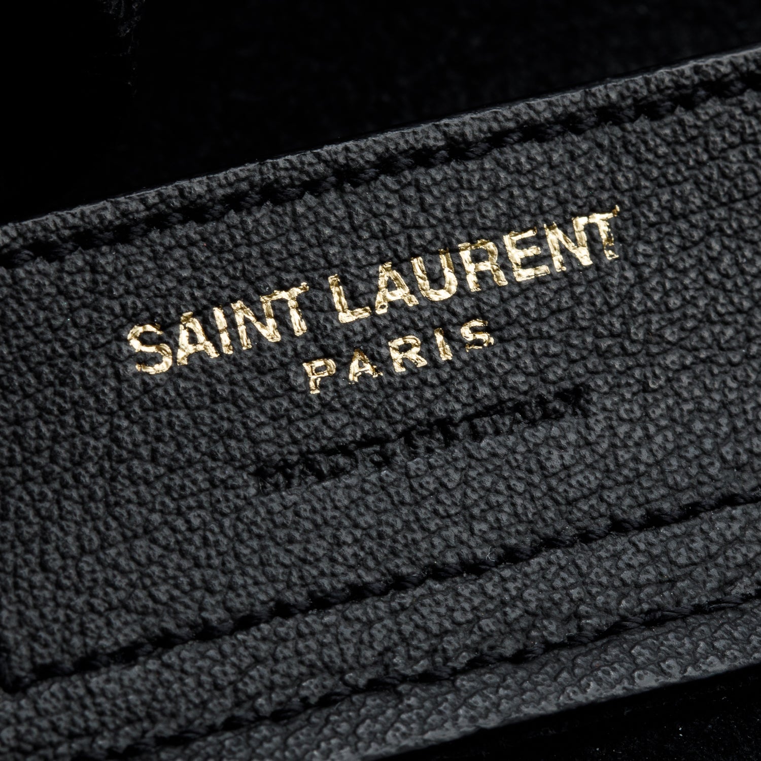 Saint Laurent Black Leather E/W Shopping Tote w/ Pouch