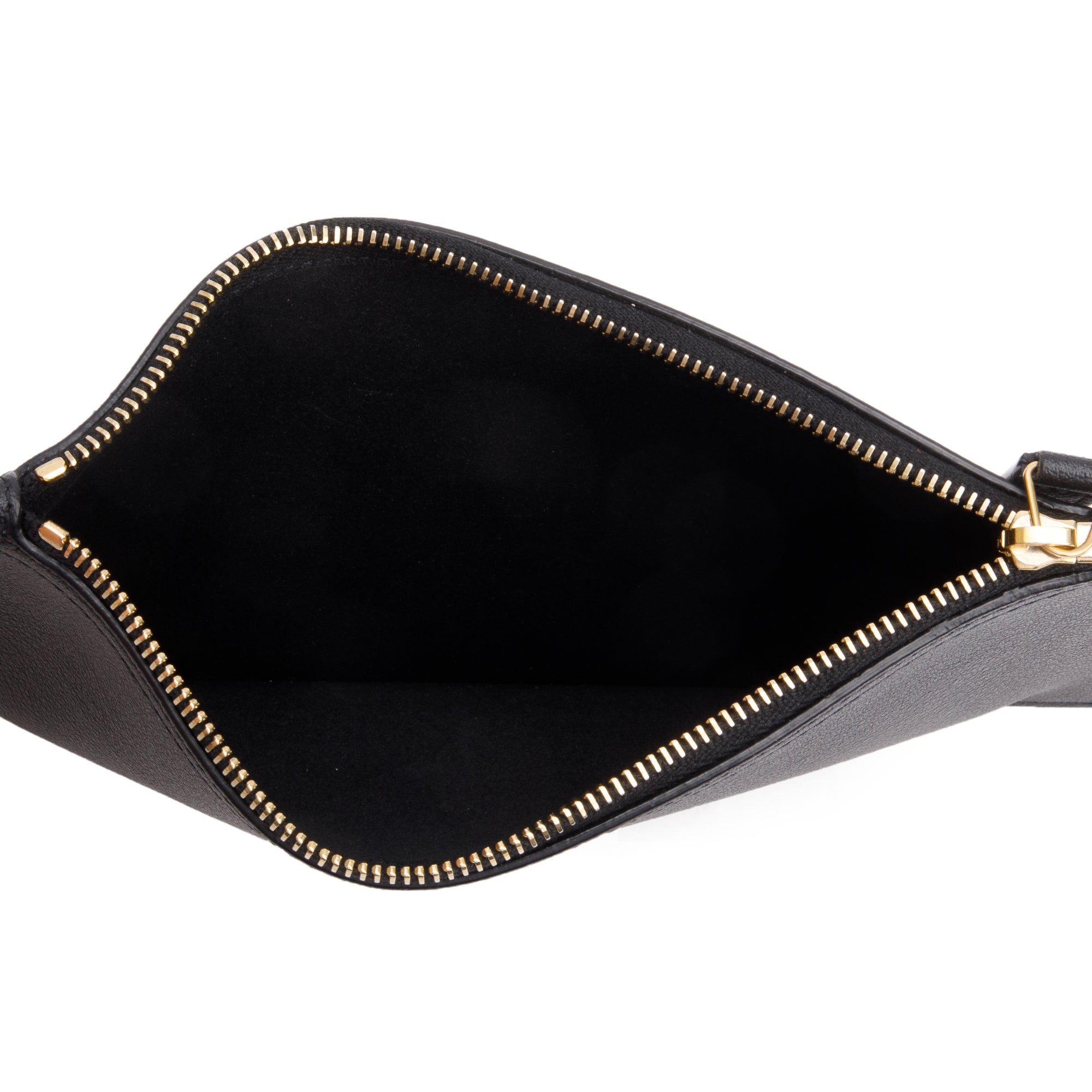 Saint Laurent Black Leather Large E/W Shopping Tote w/ Pouch