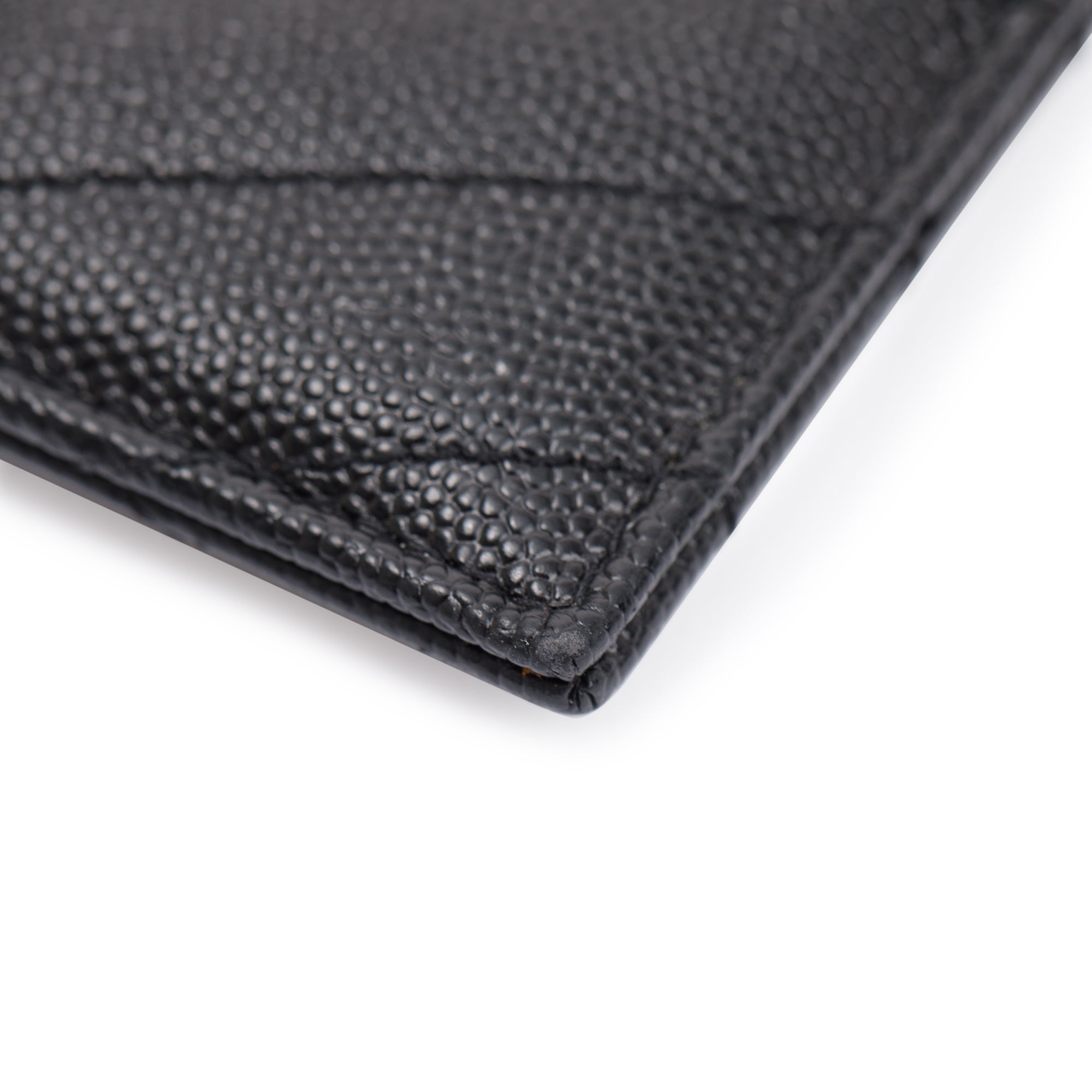 Saint Laurent Black Monogram Leather Card Holder