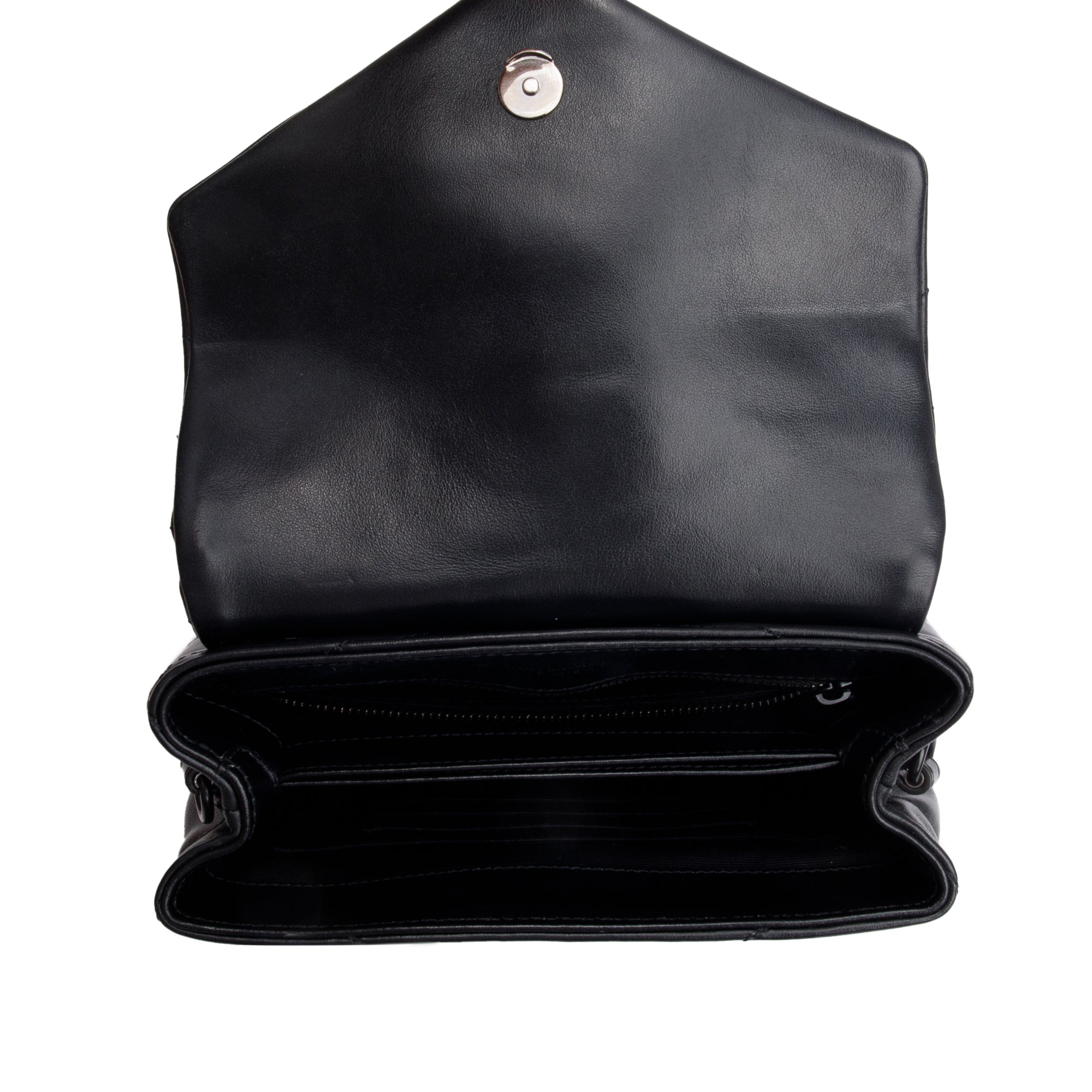 Saint Laurent Black Monogram Matelasse Toy Loulou Crossbody Bag w/ Box