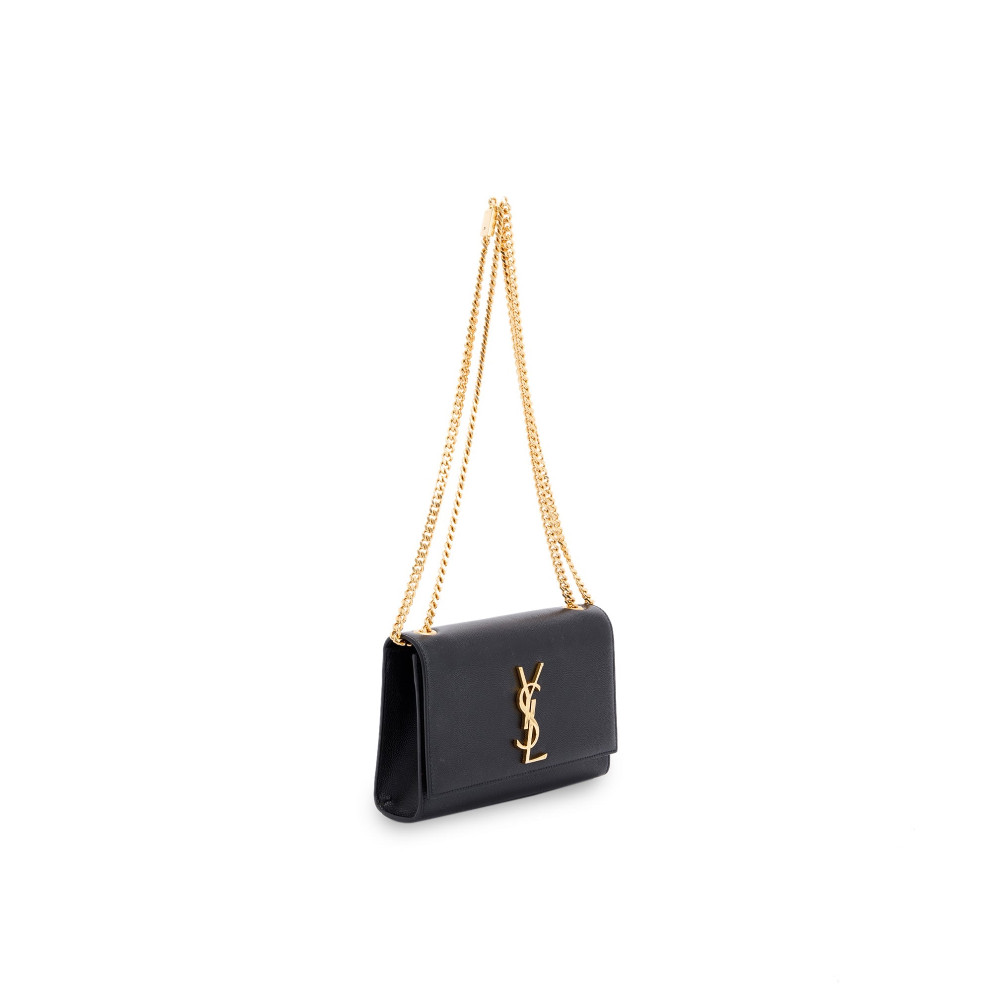 Saint Laurent Black Monogram Small Kate Bag