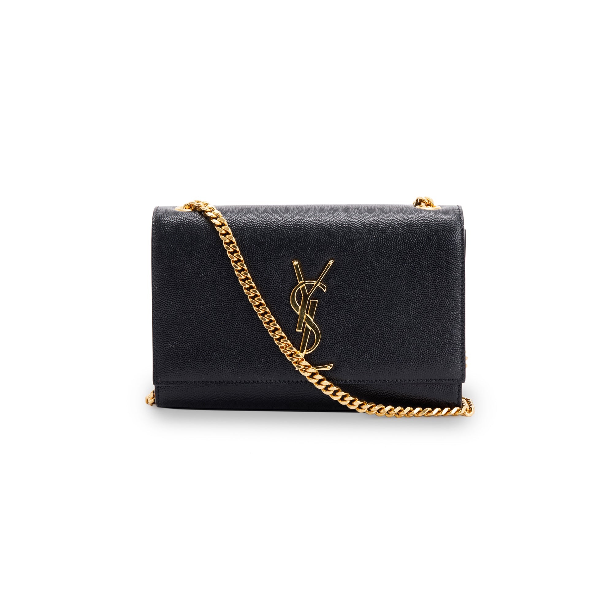Saint Laurent Black Monogram Small Kate Bag