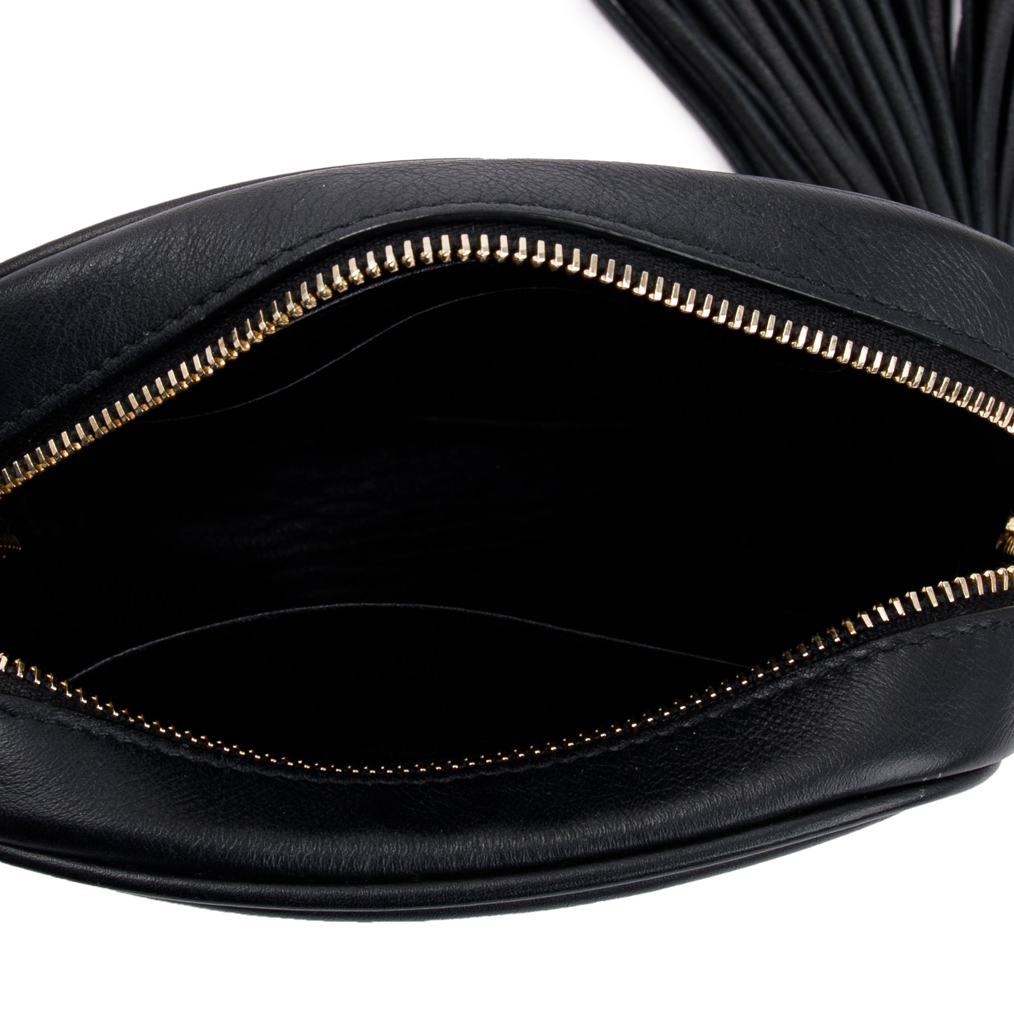 Saint Laurent Black Nappa Leather Monogram Blogger Bag