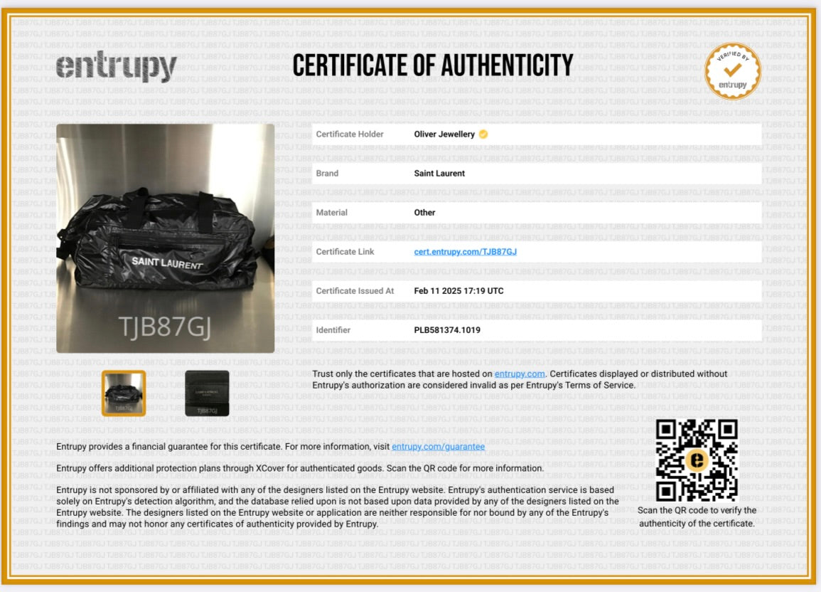 Saint Laurent Black Nylon Large Nuxx Duffle Bag