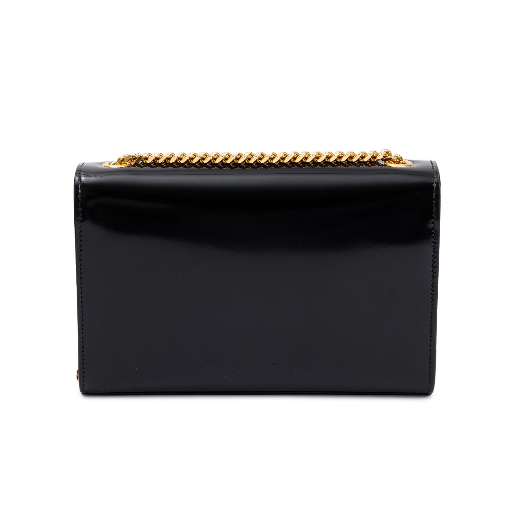 Saint Laurent Black Patent Leather Kate Bag