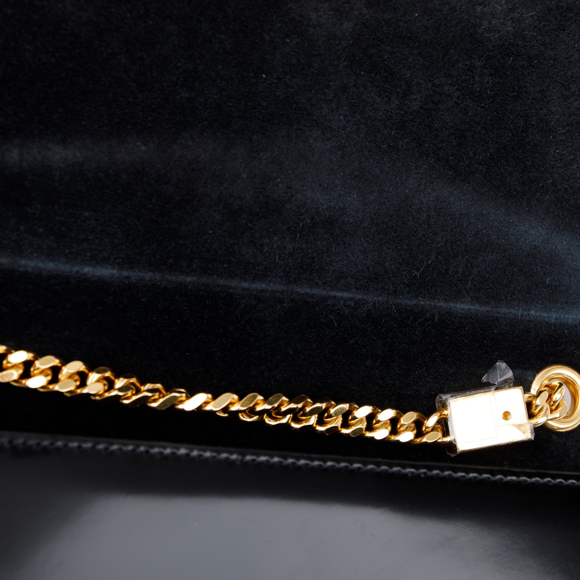 Saint Laurent Black Patent Leather Kate Bag