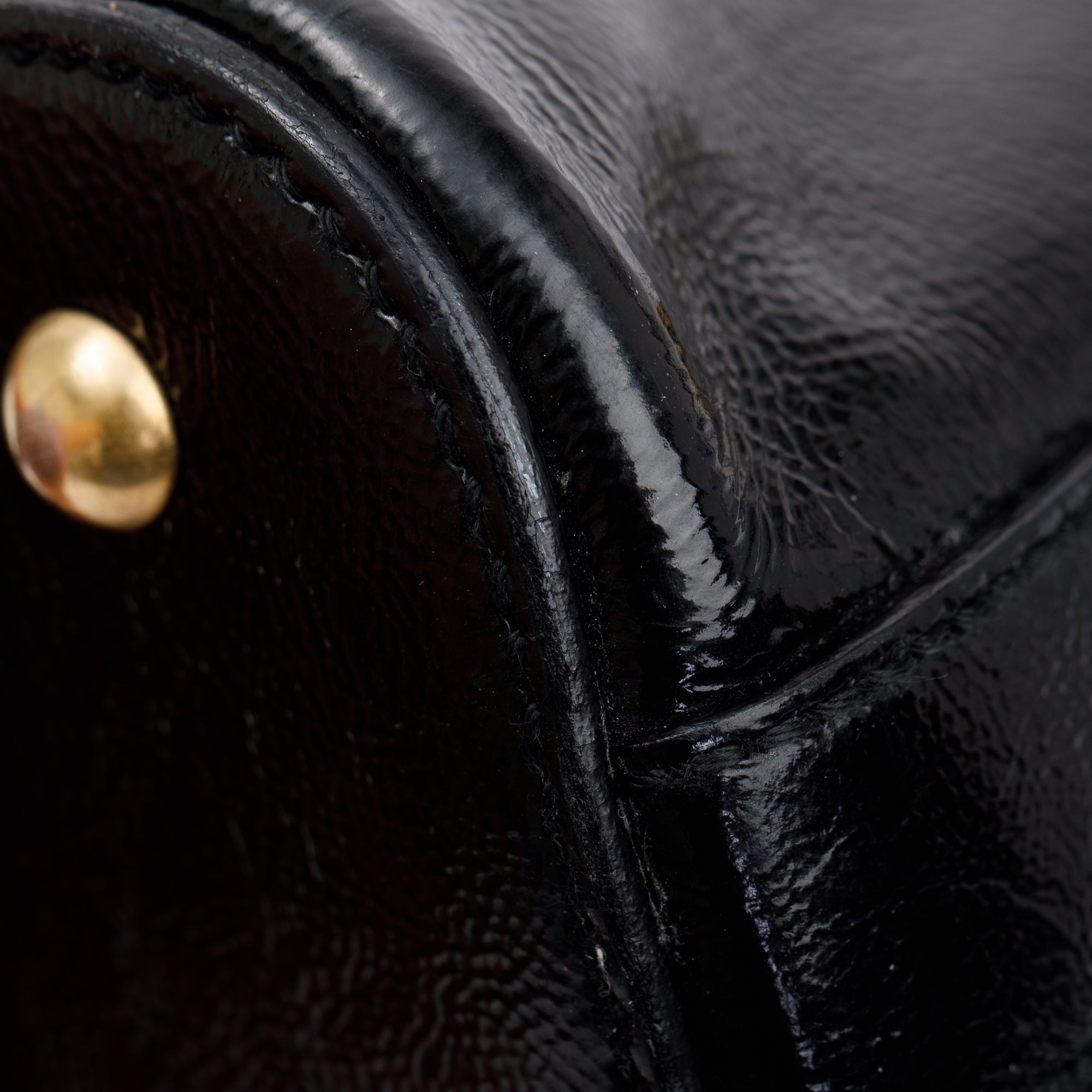 Saint Laurent Black Patent Leather Medium Muse Bag