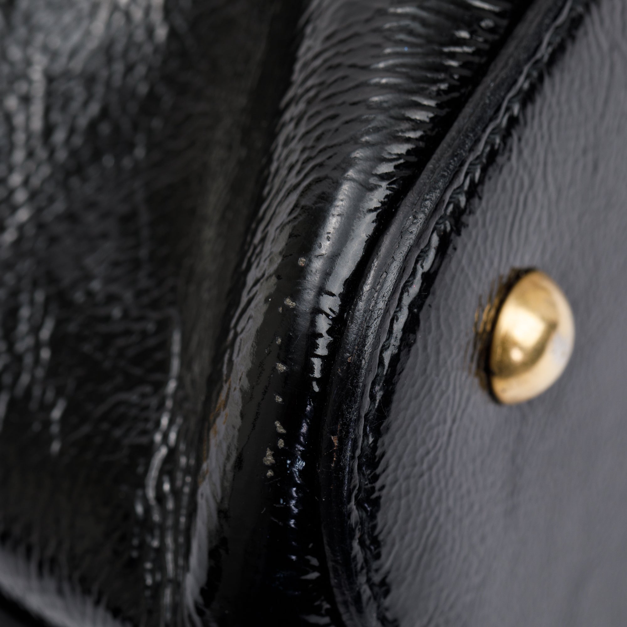 Saint Laurent Black Patent Leather Medium Muse Bag