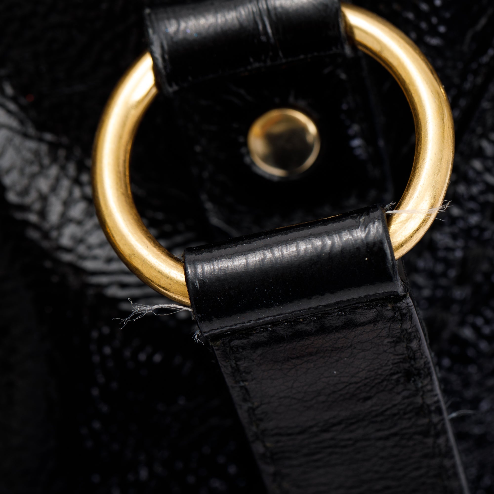 Saint Laurent Black Patent Leather Medium Muse Bag