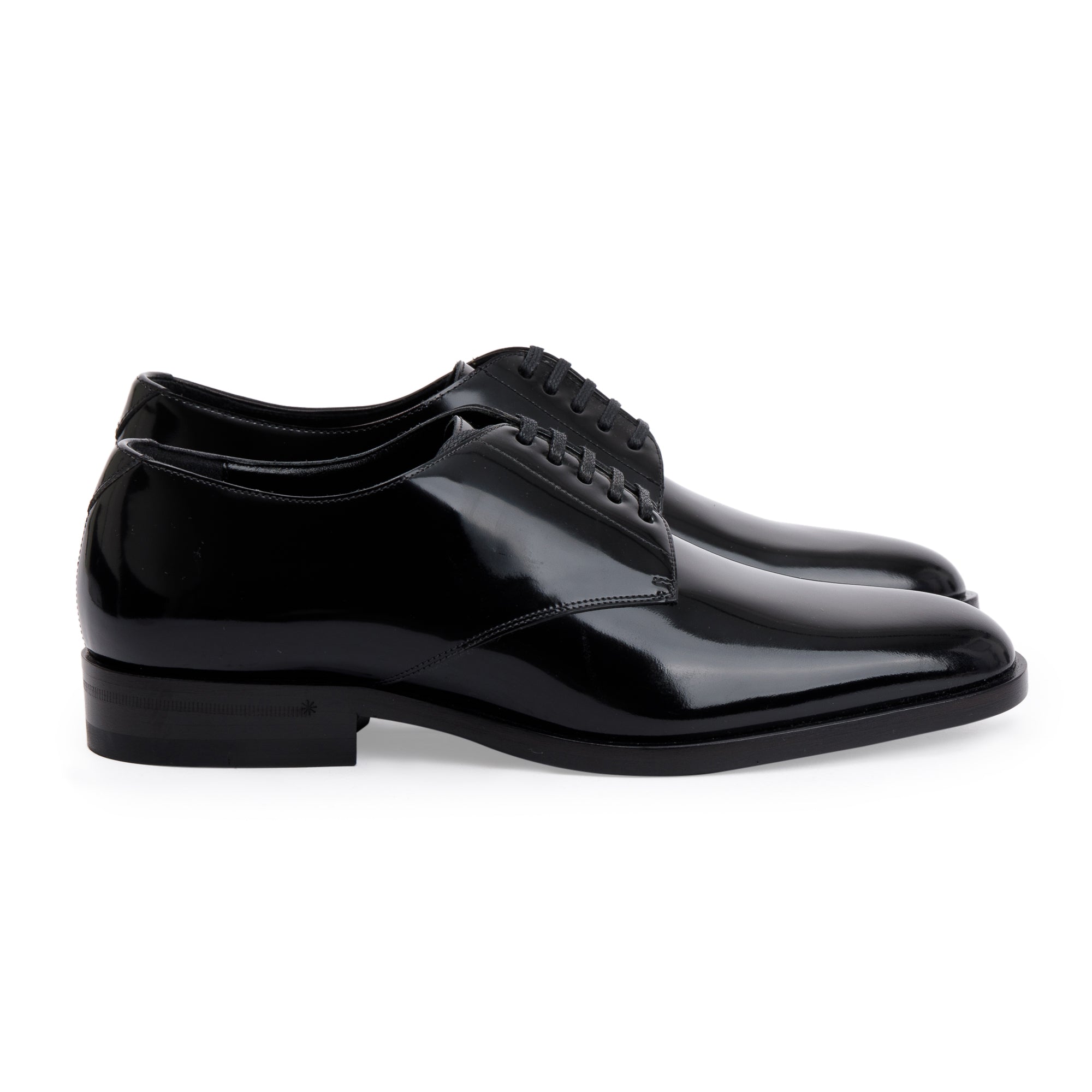 Saint Laurent Black Patent Leather Montaigne 25 Uniform, Size 37 w/ Box