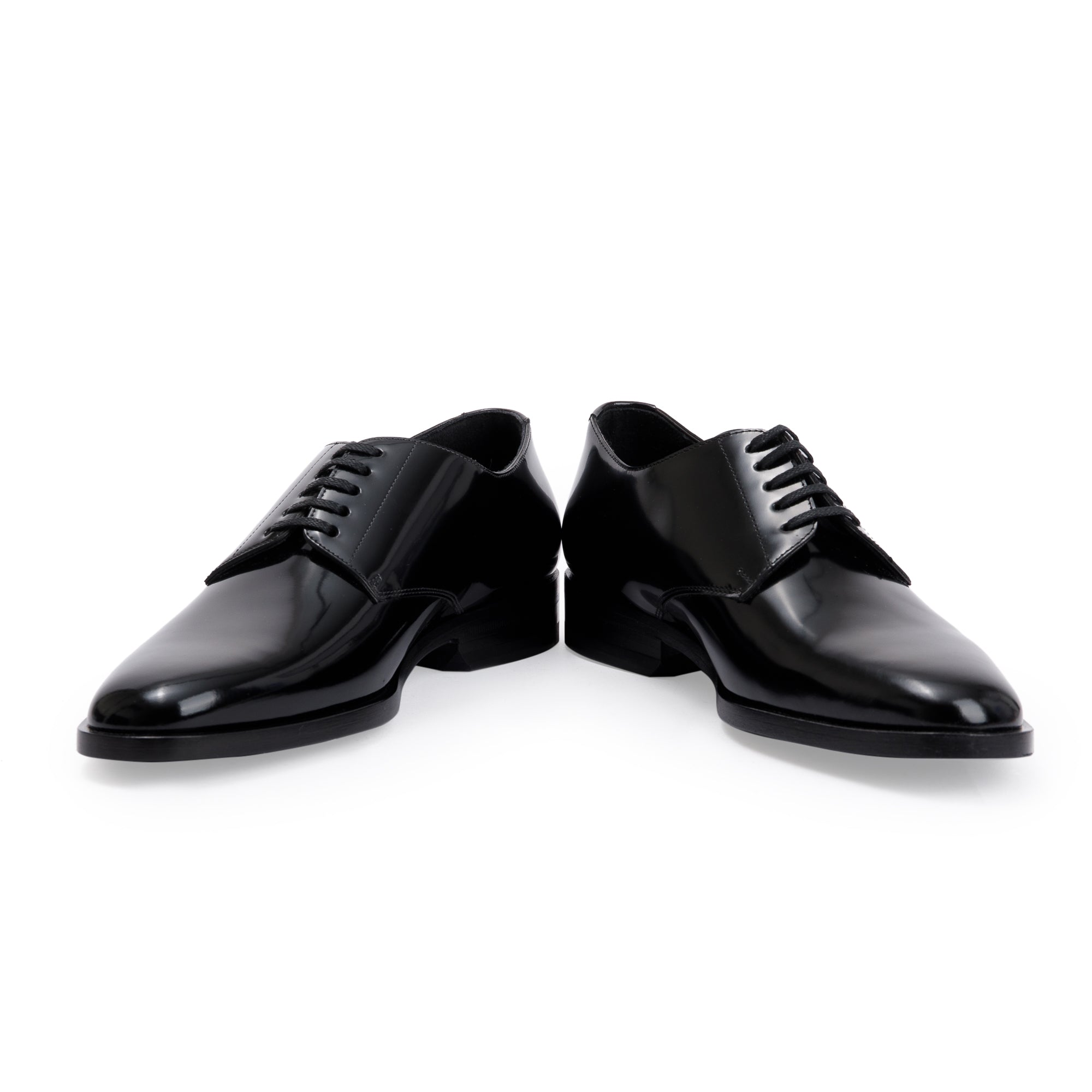 Saint Laurent Black Patent Leather Montaigne 25 Uniform, Size 37 w/ Box