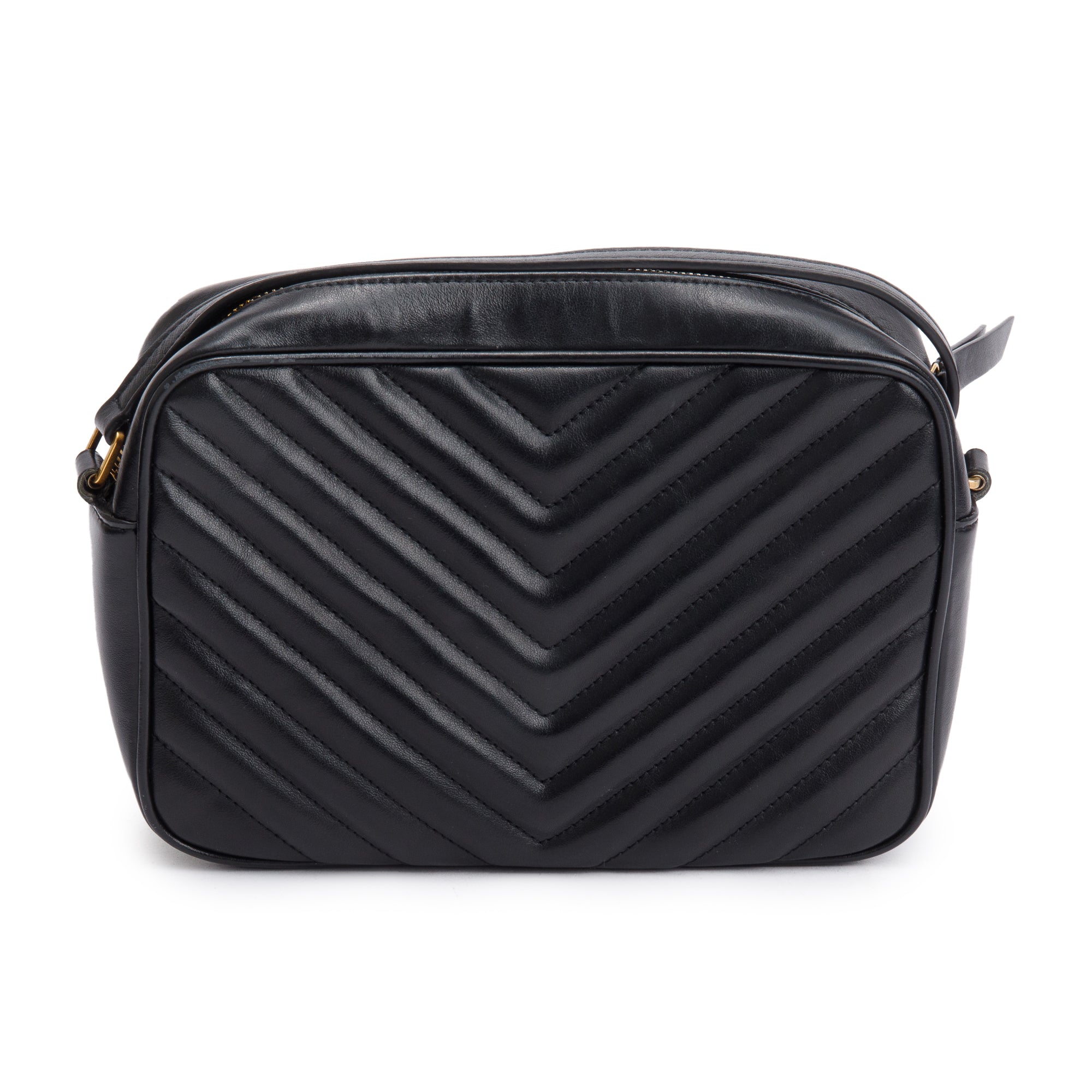 Saint Laurent Black Quilted Leather Lou Camera Bag