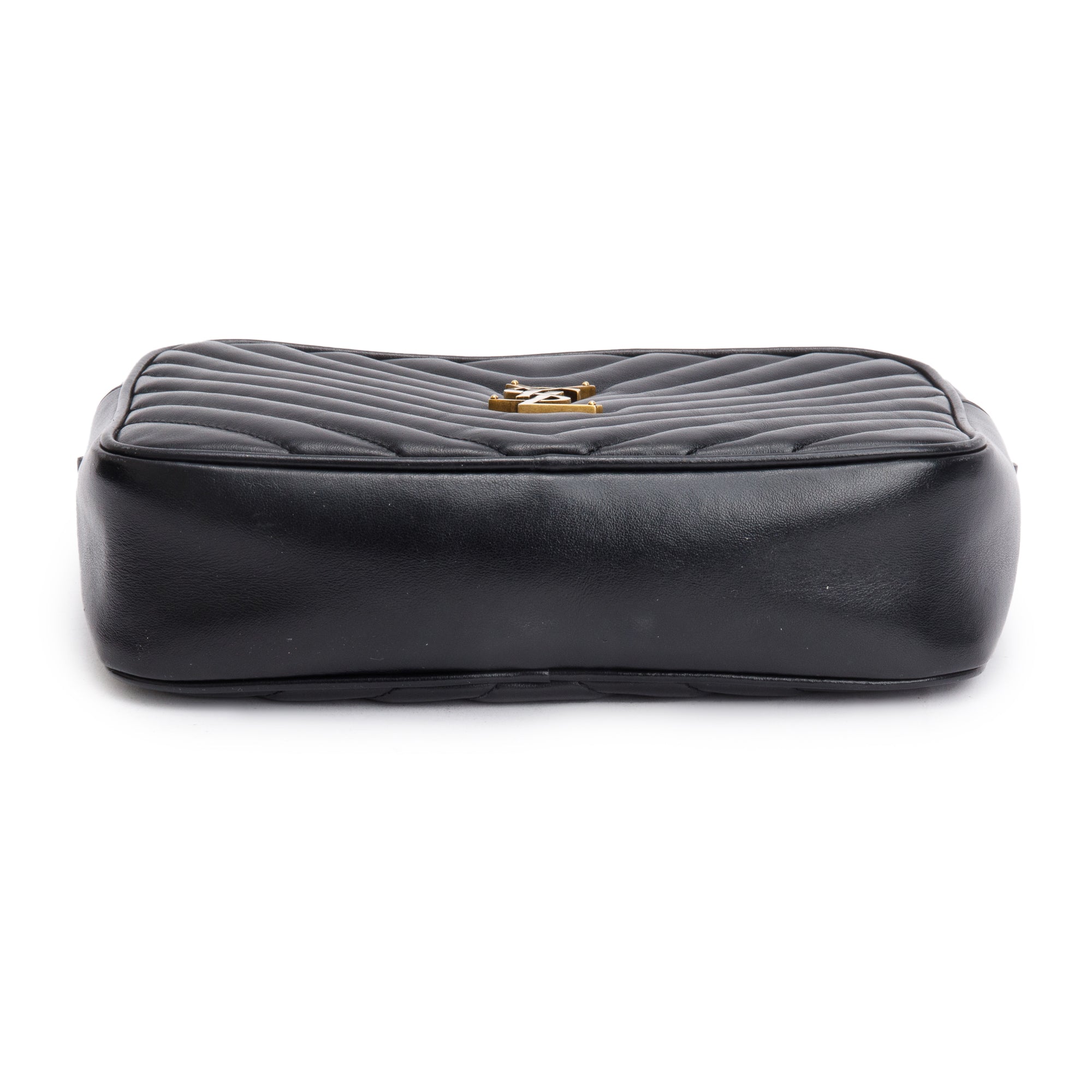 Saint Laurent Black Quilted Leather Lou Camera Bag